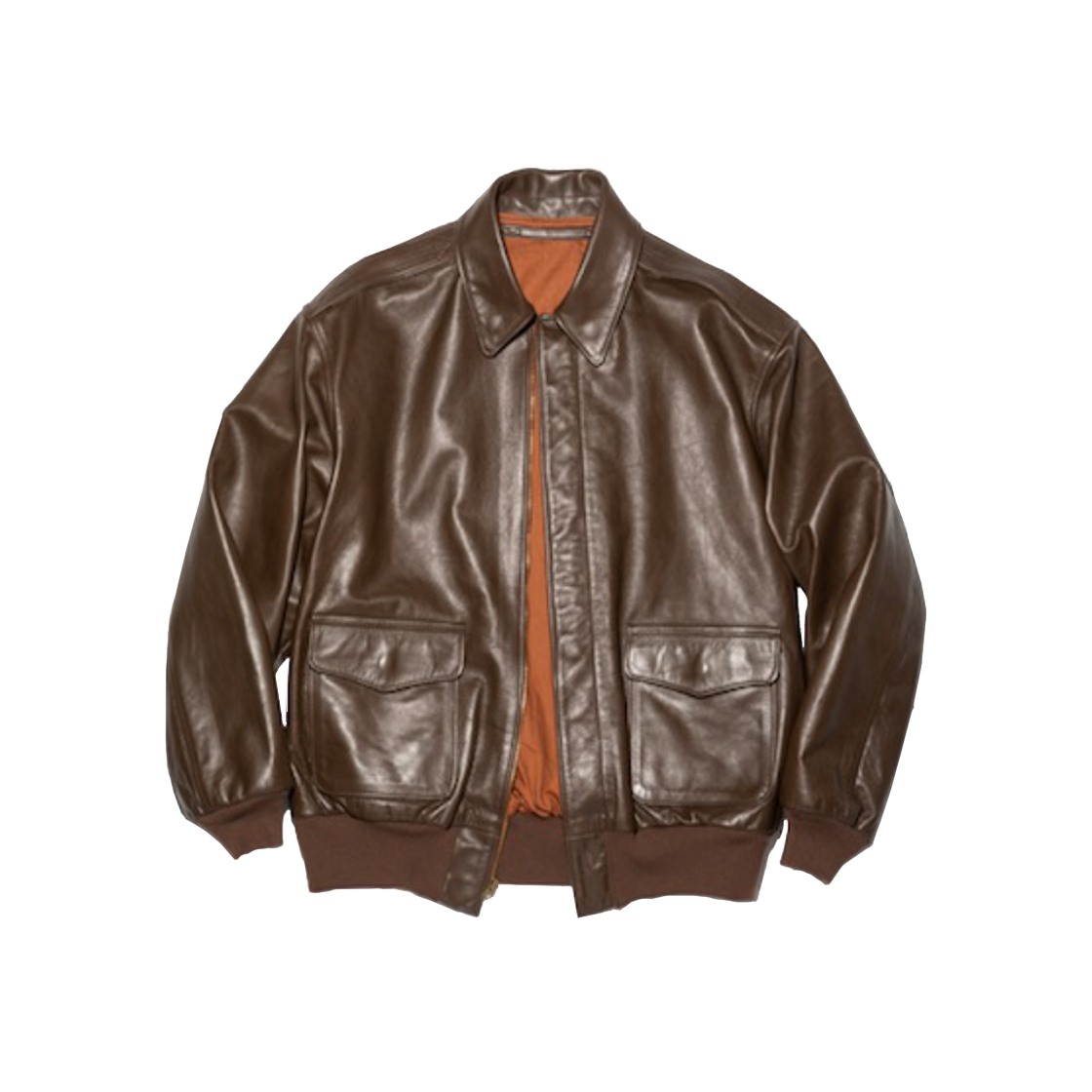 아비렉스 7522 A-2 레더 자켓 브라운 - 24FW(Avirex 7522 A-2 Leather Jacket Brown - 24FW)