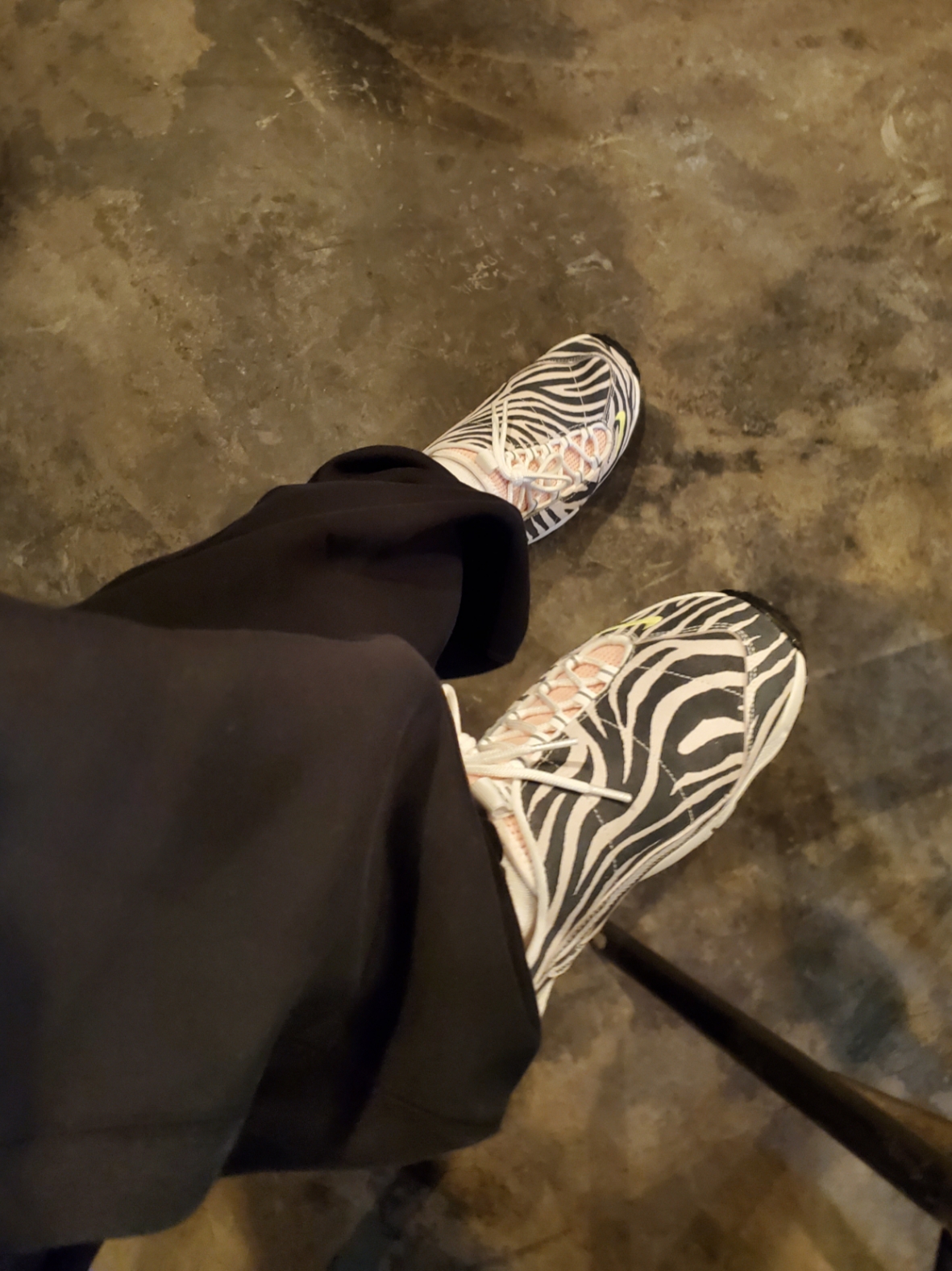 (W) Nike x Olivia Kim Air Footscape No Cover, (W) Nike NRG Solo Swoosh Fleece Pants Black White - US/EU 착용 스타일 - 1