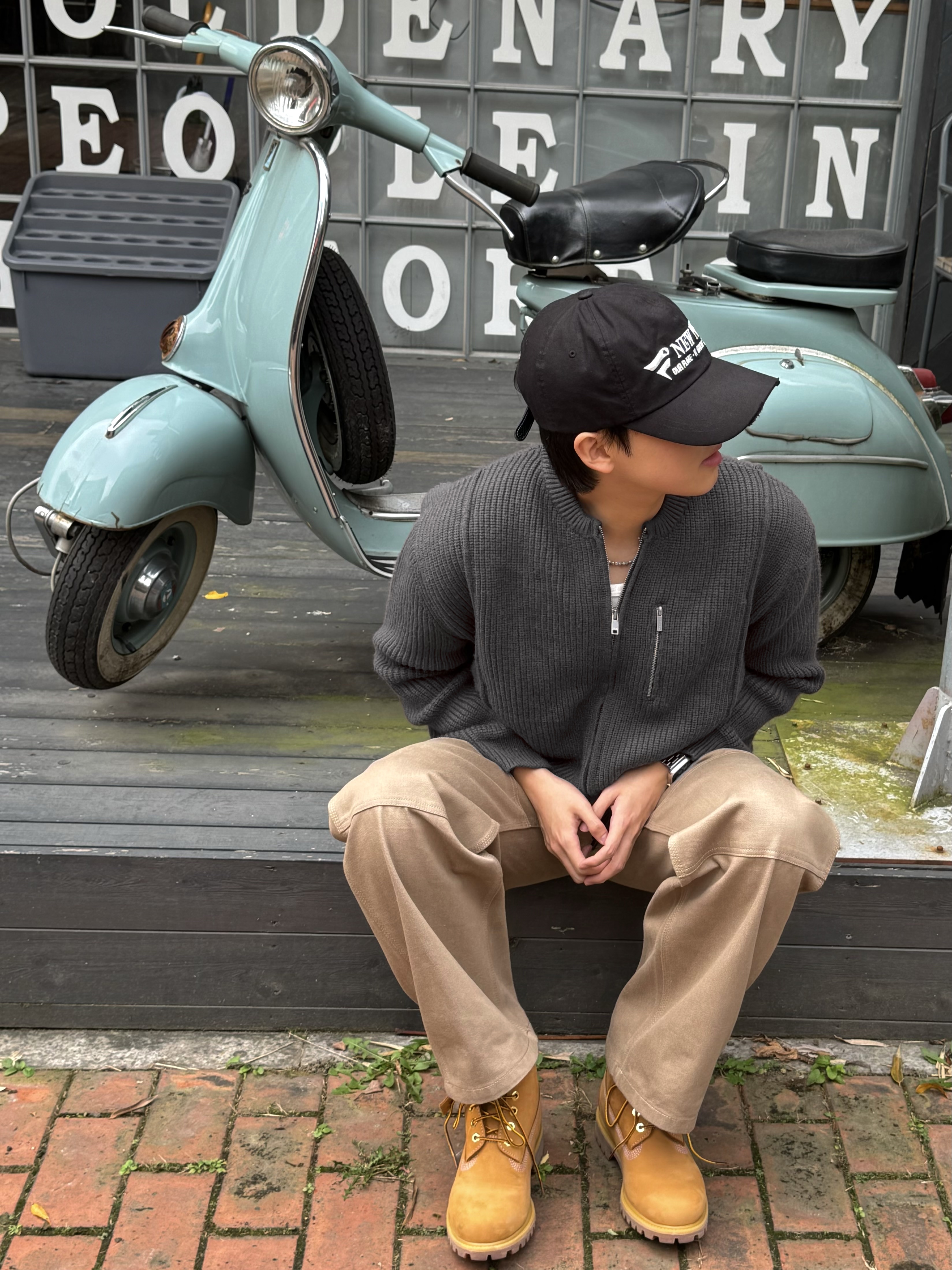 Timberland Premium 6 inch Waterproof Boot Wheat Nubuck - Wide, [더블적립] ETCE New Vision Destroyed Washed Cap Black 착용 스타일 - 3