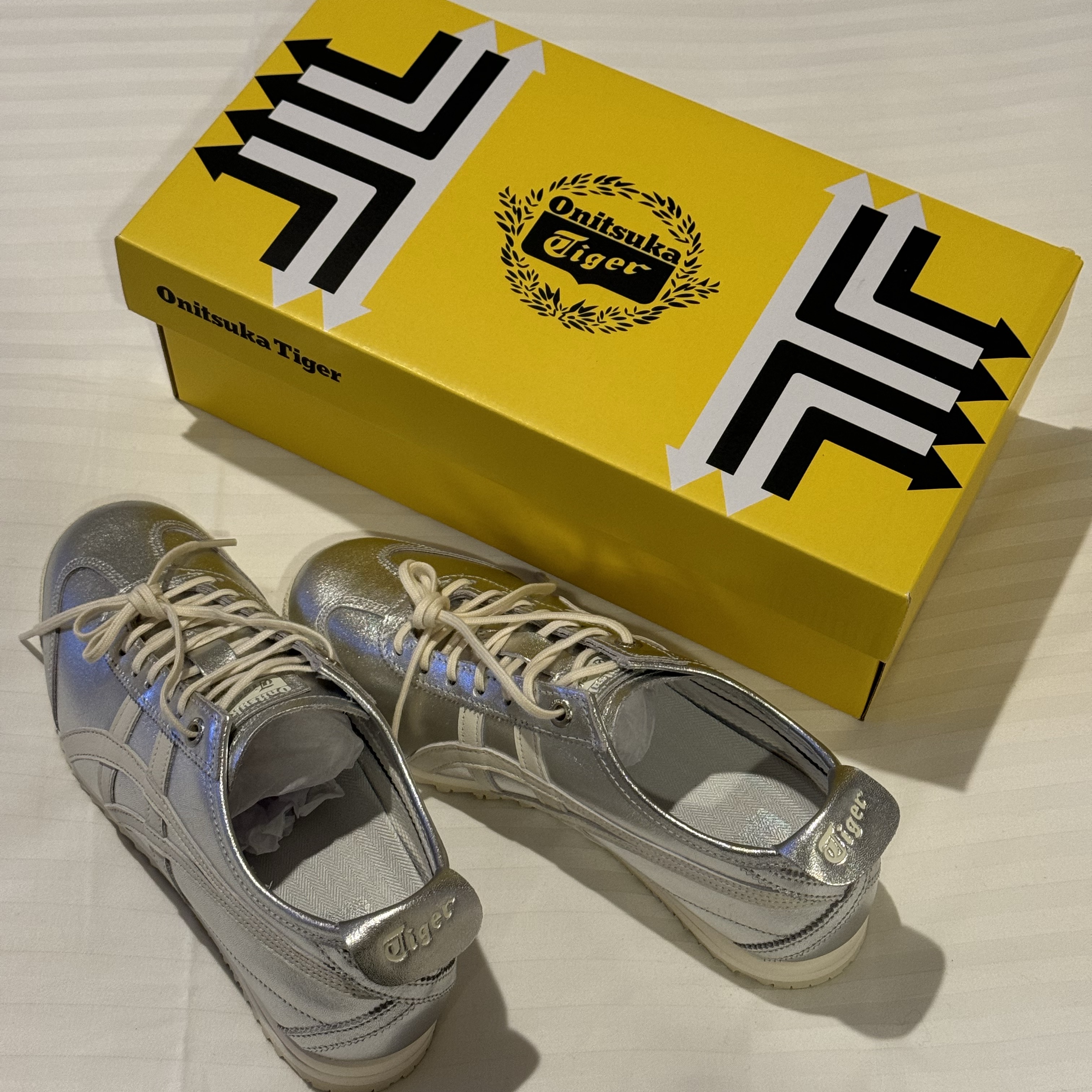 Onitsuka Tiger Mexico 66 SD Pure Silver 착용 스타일 - 4