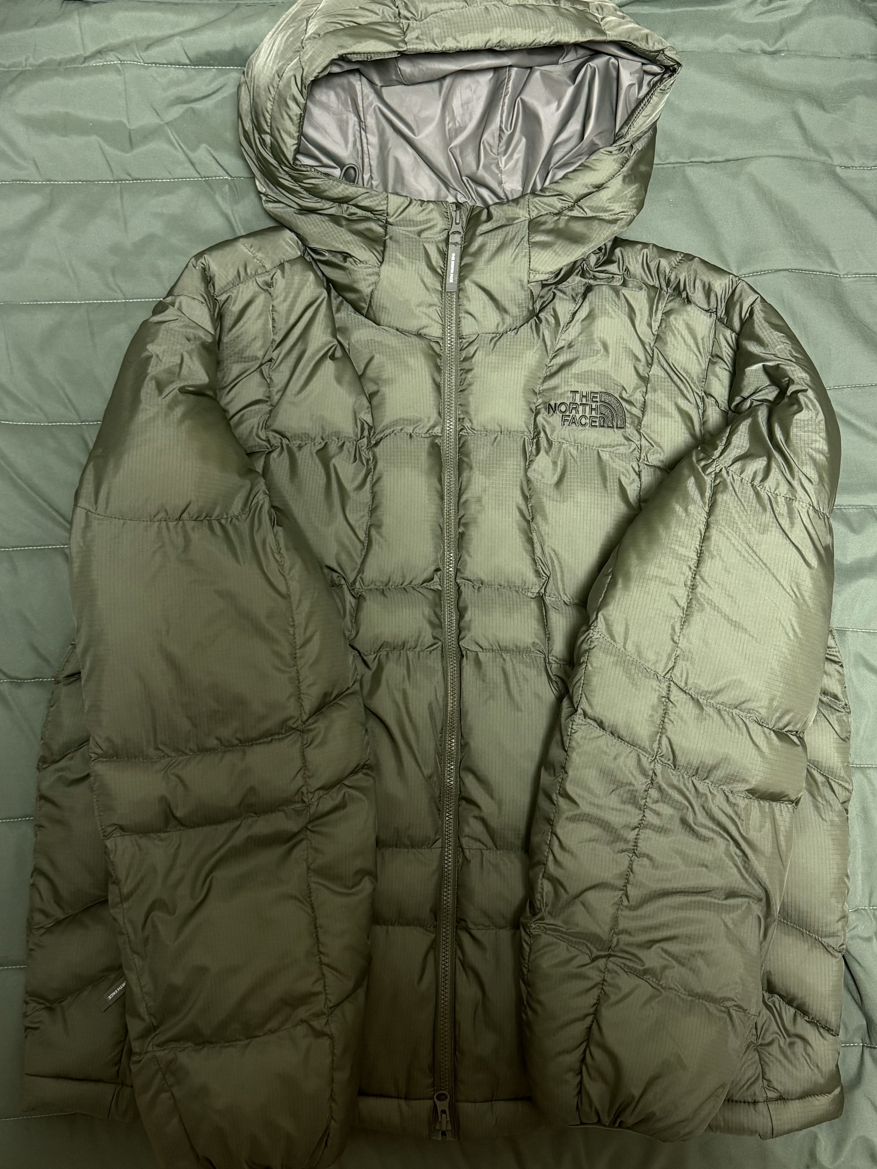 The North Face White Label Wave LT On Ball Jacket Gray, The North Face White Label Wave LT On Ball Jacket Khaki 착용 스타일