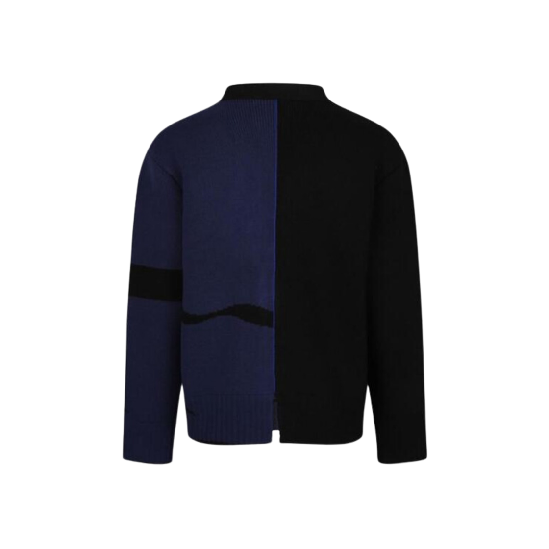 8095529 Burberry EKD Logo Wool Cardigan Black Navy - #2