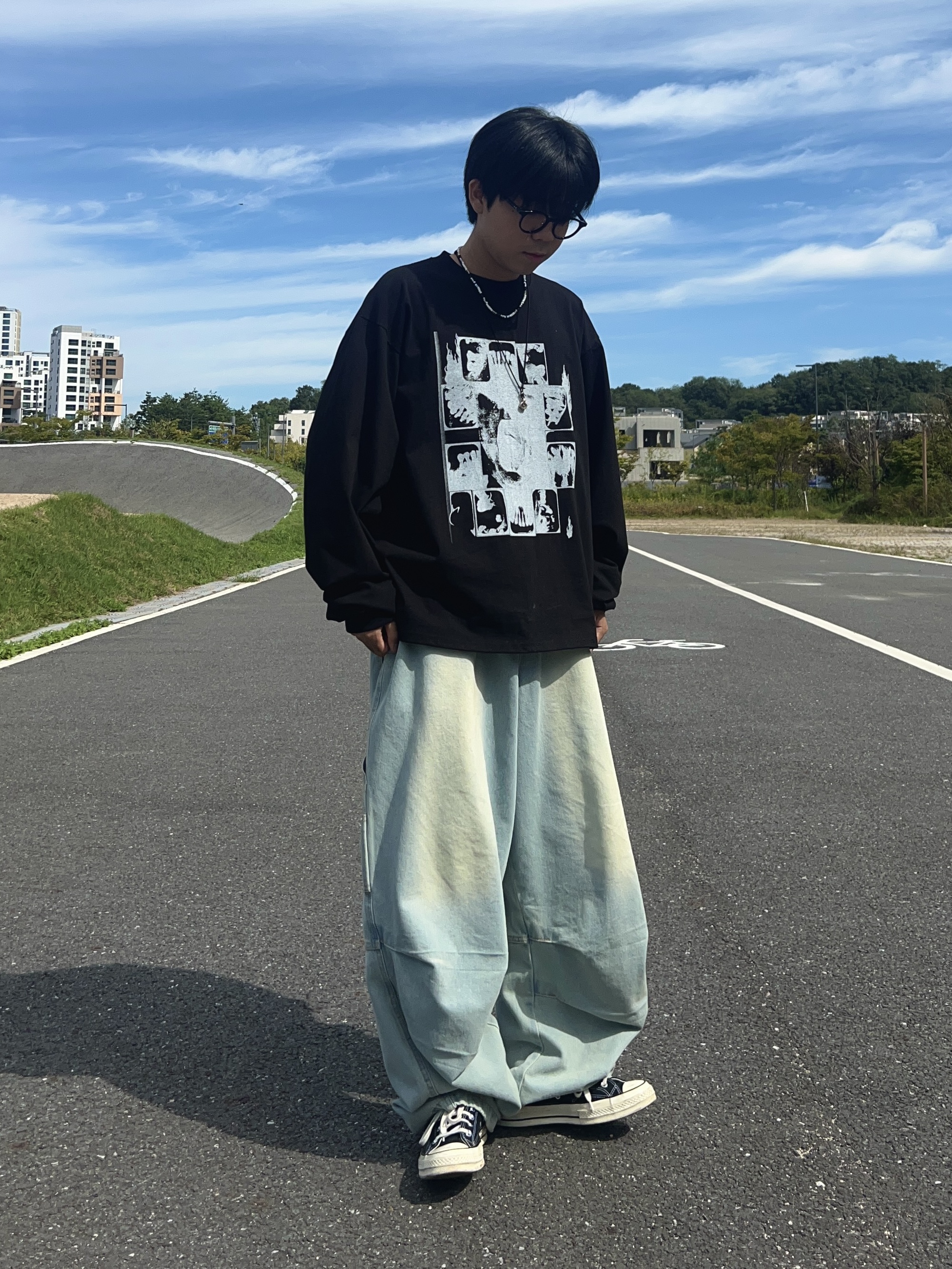 Converse Chuck 70 Ox Black - Standard 착용 스타일 - 3