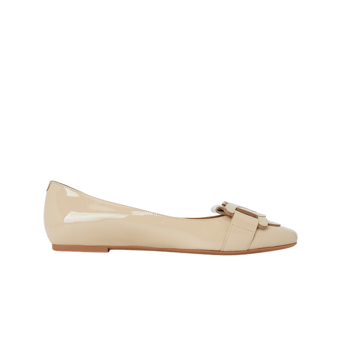 XXW23L0IN20SFKC018 (W) Tod's Kate Leather Ballerina Beige