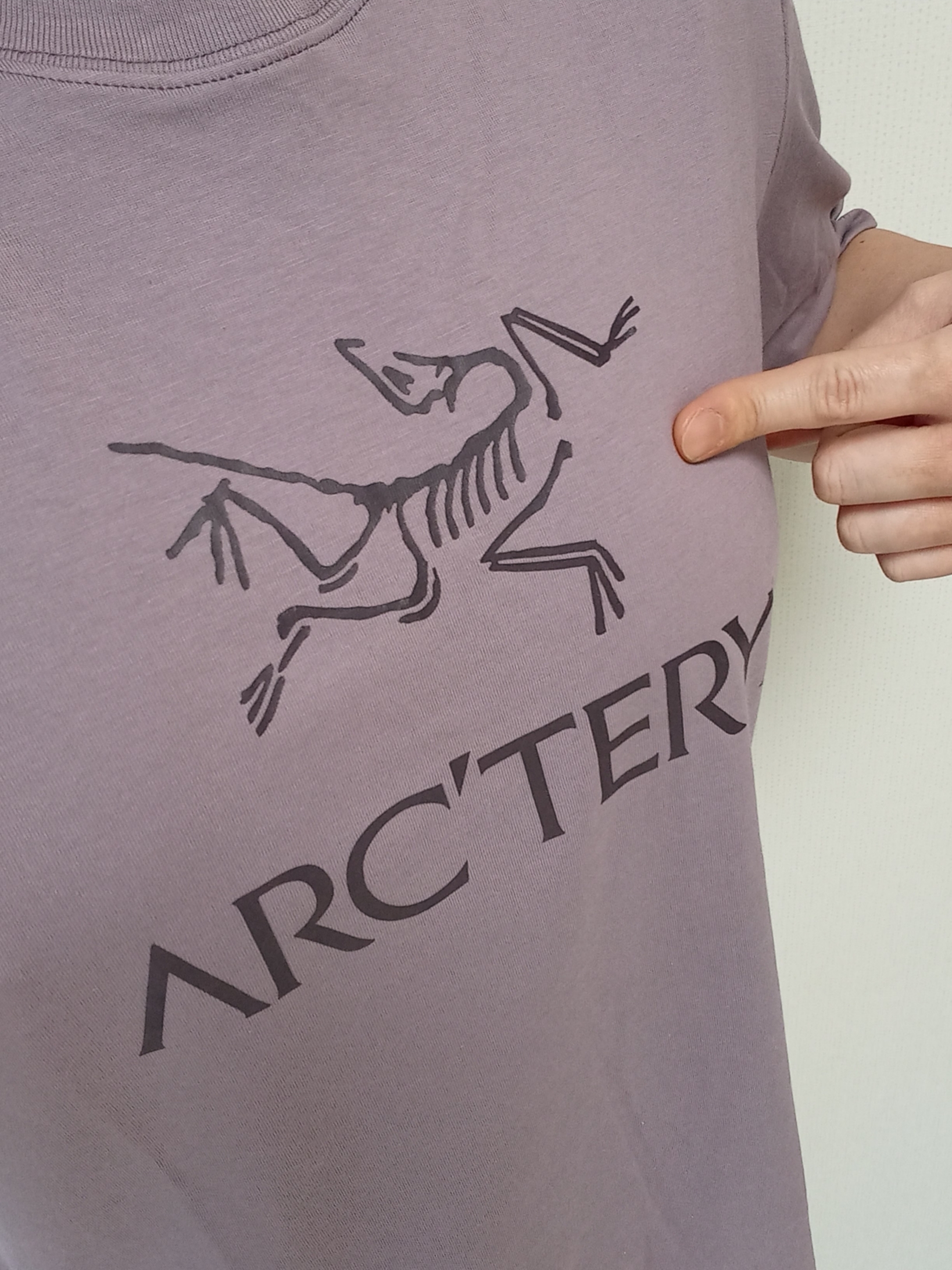 Arc'teryx Solano Hoody Black, Arc'teryx Arc'word Logo SS T-Shirt Interstellar Phantasm 착용 스타일 - 2