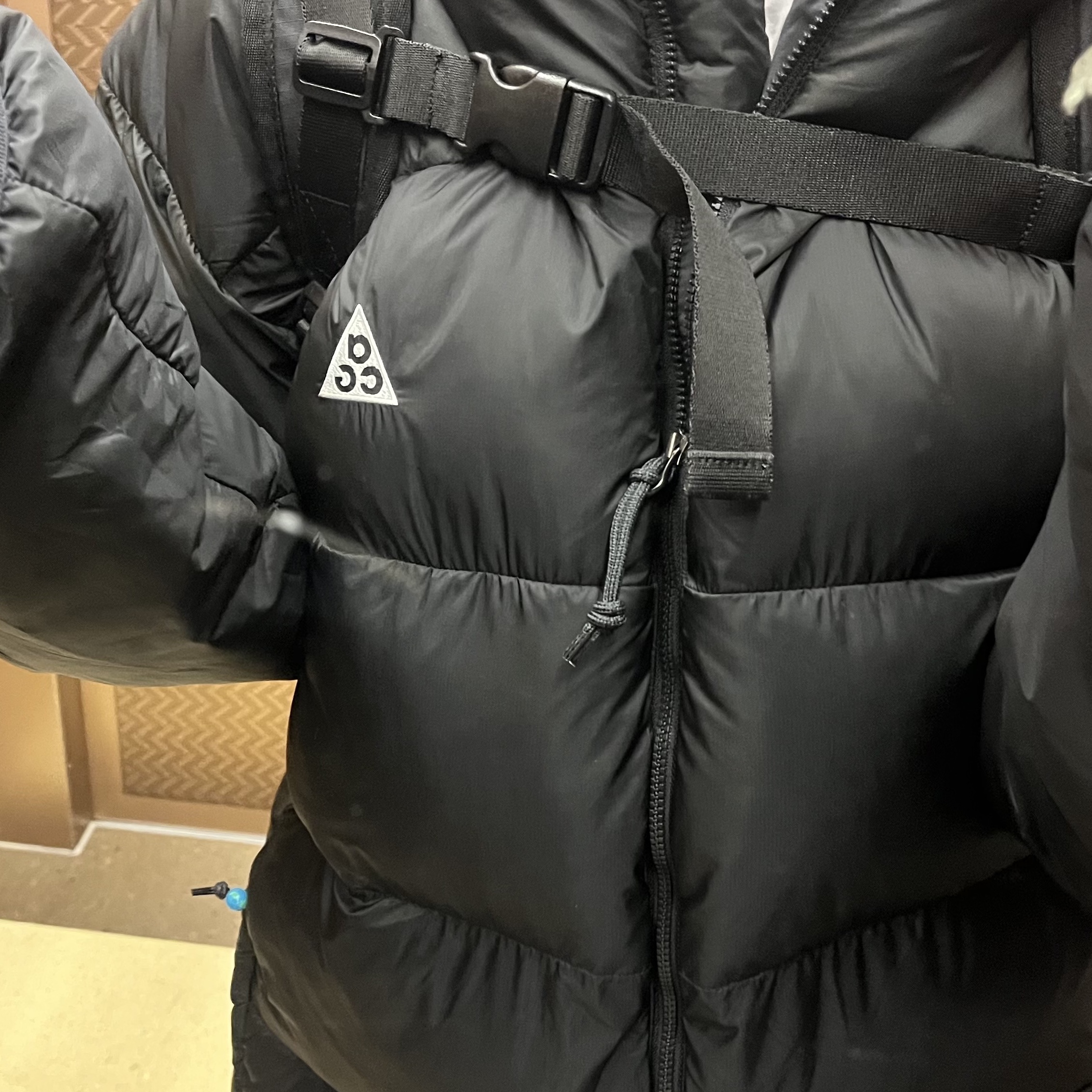 Nike ACG Therma-Fit ADV Lunar Lake Puffer Jacket Black - Asia 착용 스타일