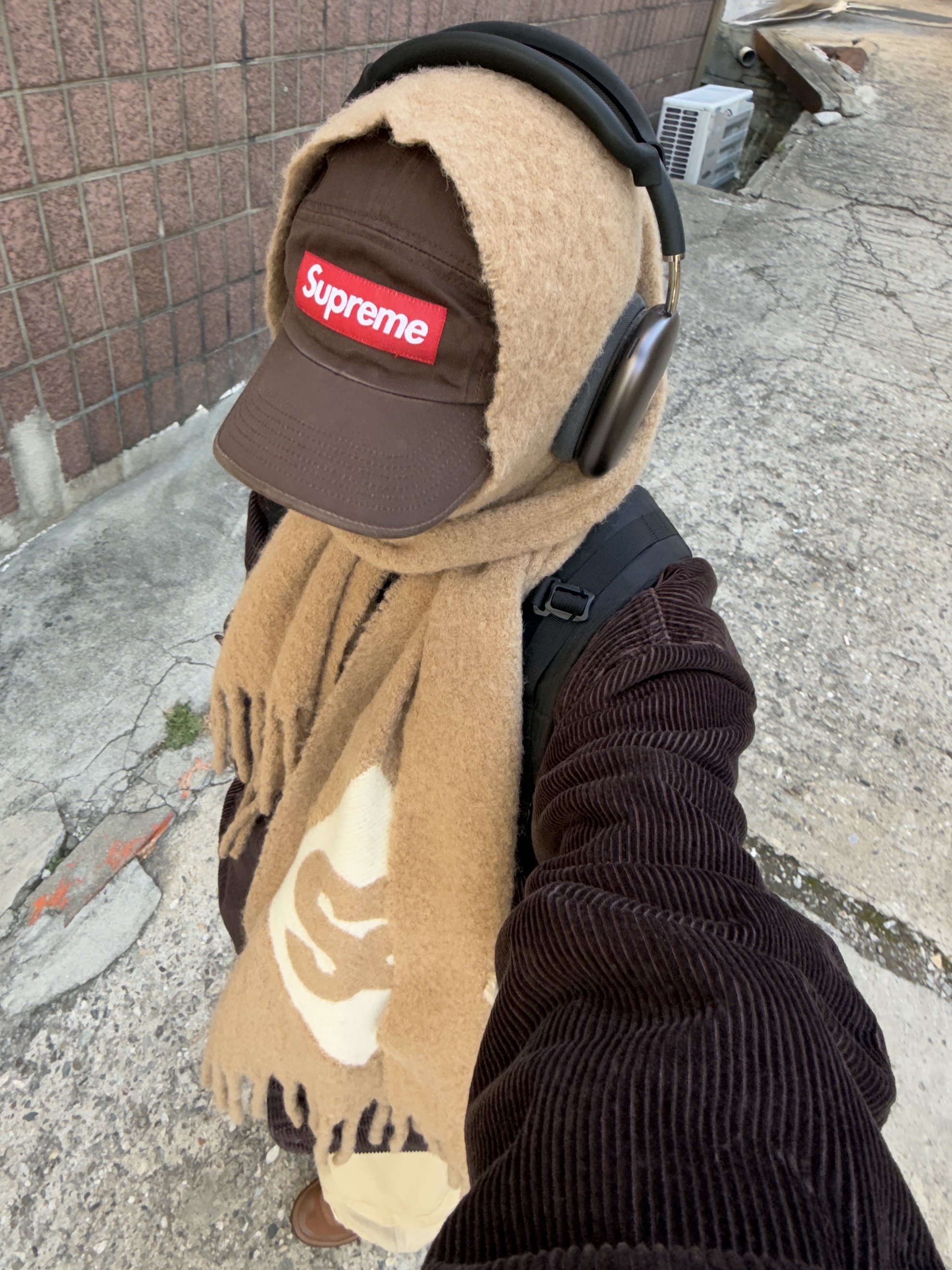 Nike x Tom Sachs General Purpose Shoe Brown, Supreme Washed Chino Twill Camp Cap Brown - 21FW 착용 스타일 - 6