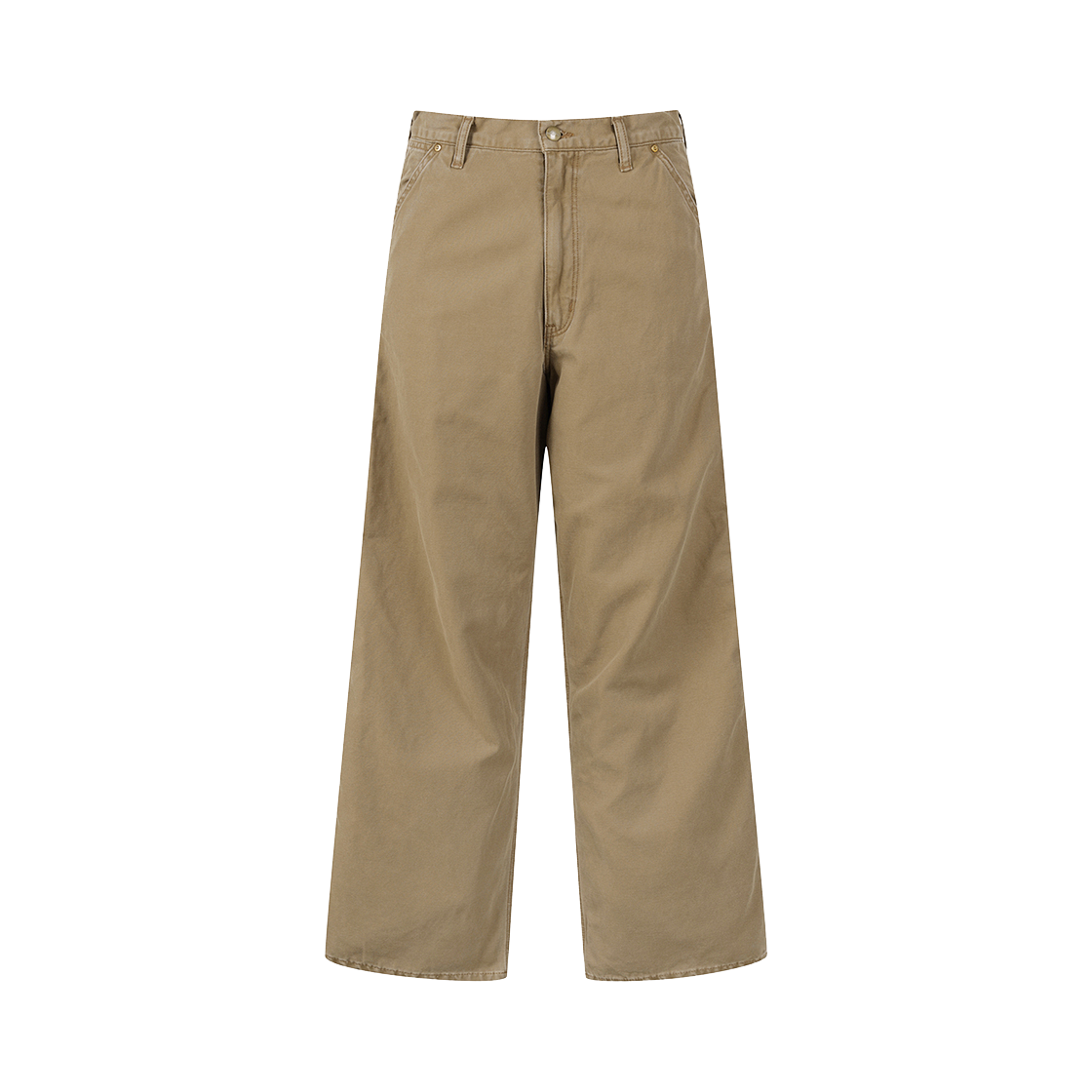 오어슬로우 대드 핏 페인터 팬츠 브라운 - 24FW(Orslow Dad's Fit Painter Pants Brown - 24FW)