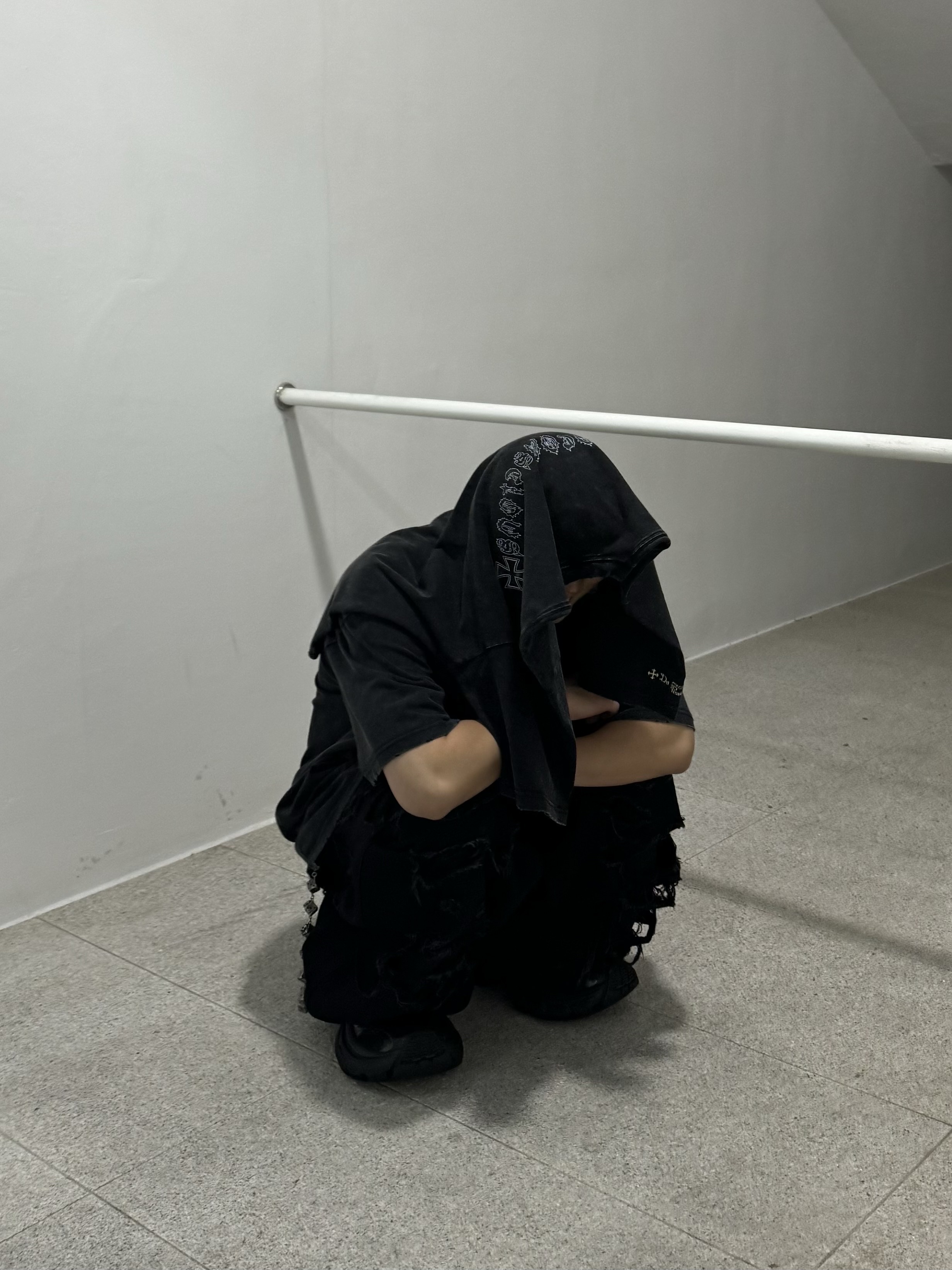 Balenciaga 10XL Sneakers Black 착용 스타일 - 4