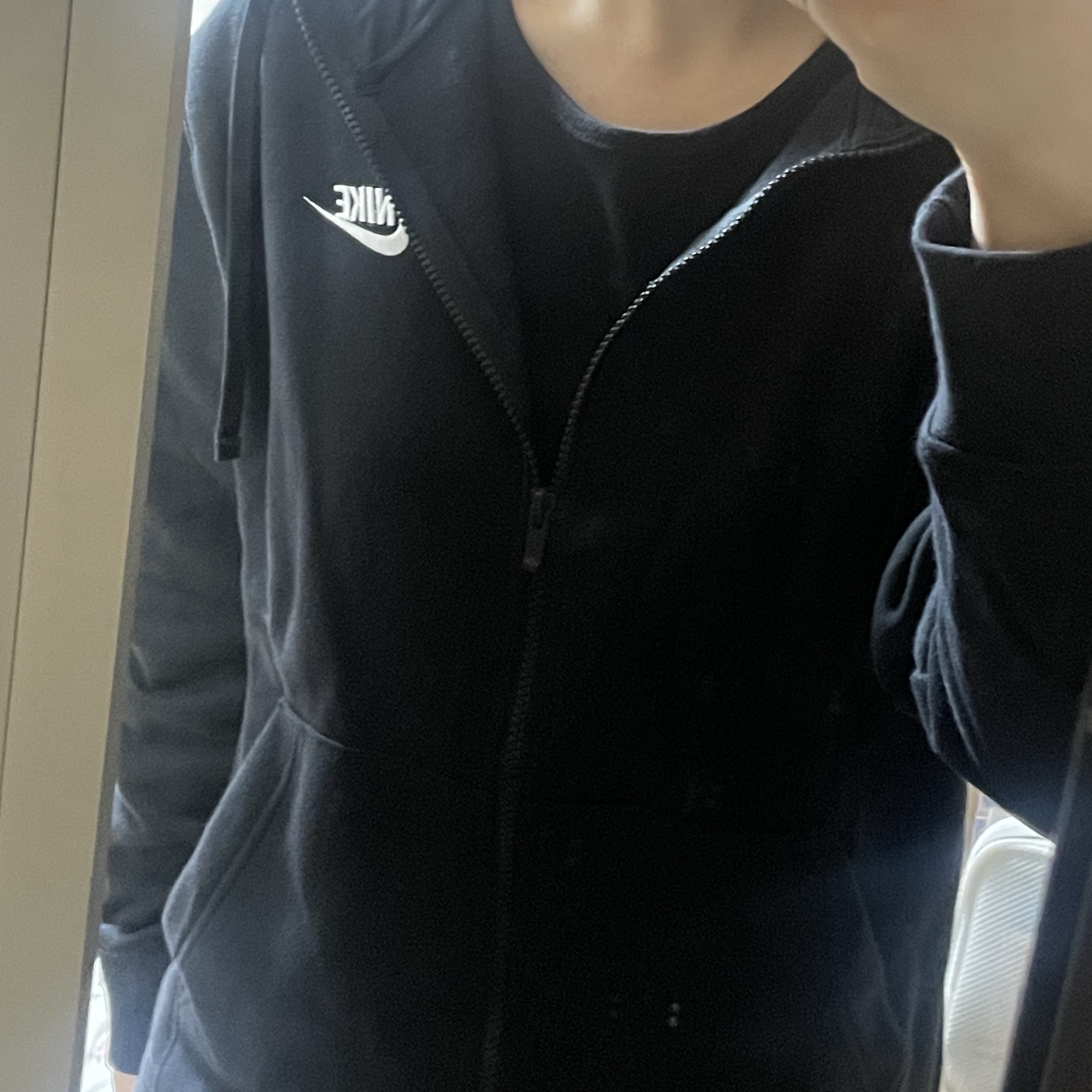 Nike NSW Club Fleece Full Zip Hoodie Black - US/EU 착용 스타일