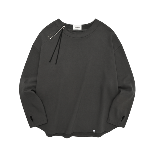 24FWCLSW004-CH PHOS333 Neck Zip Round Sweatshirt