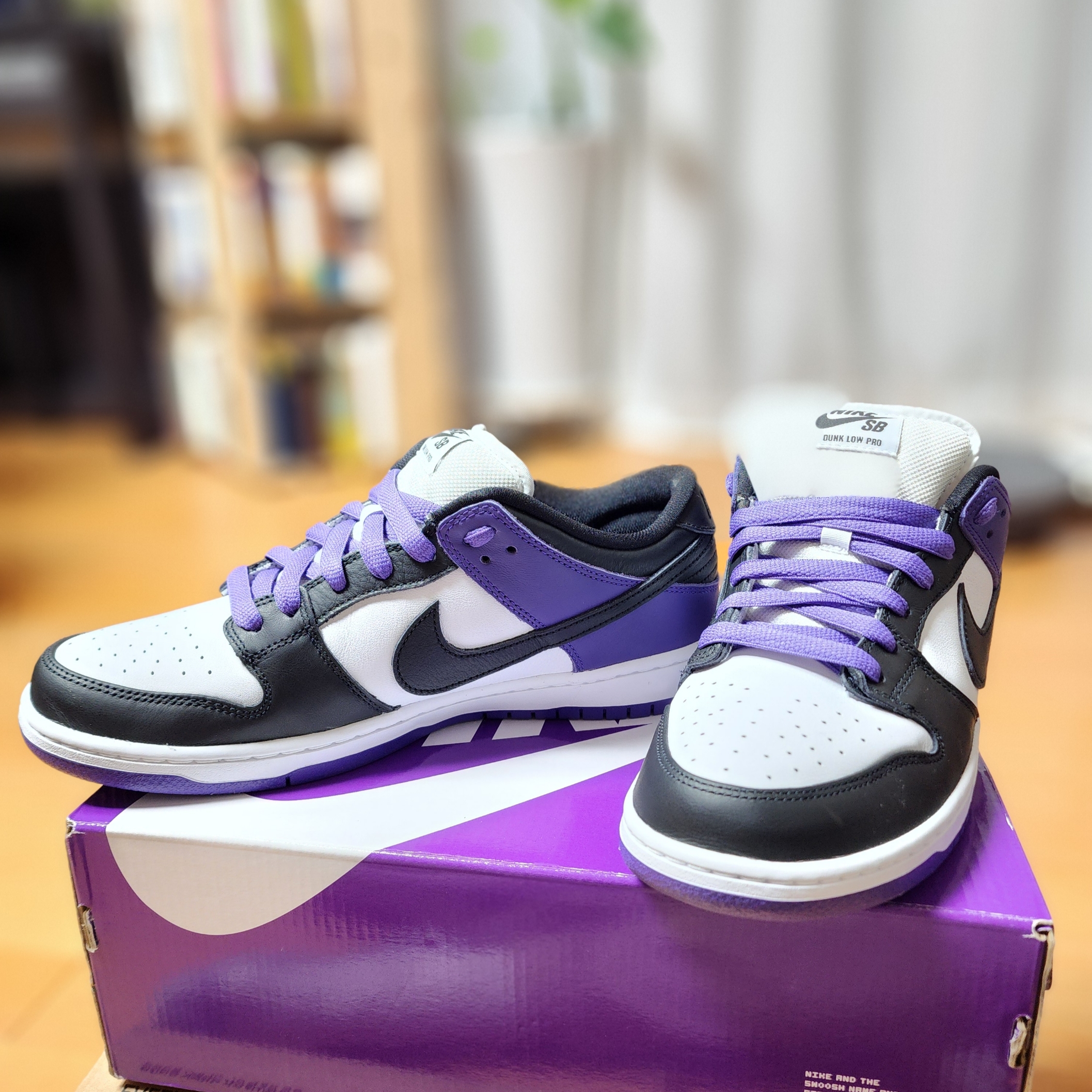 Nike SB Dunk Low Pro Court Purple 착용 스타일