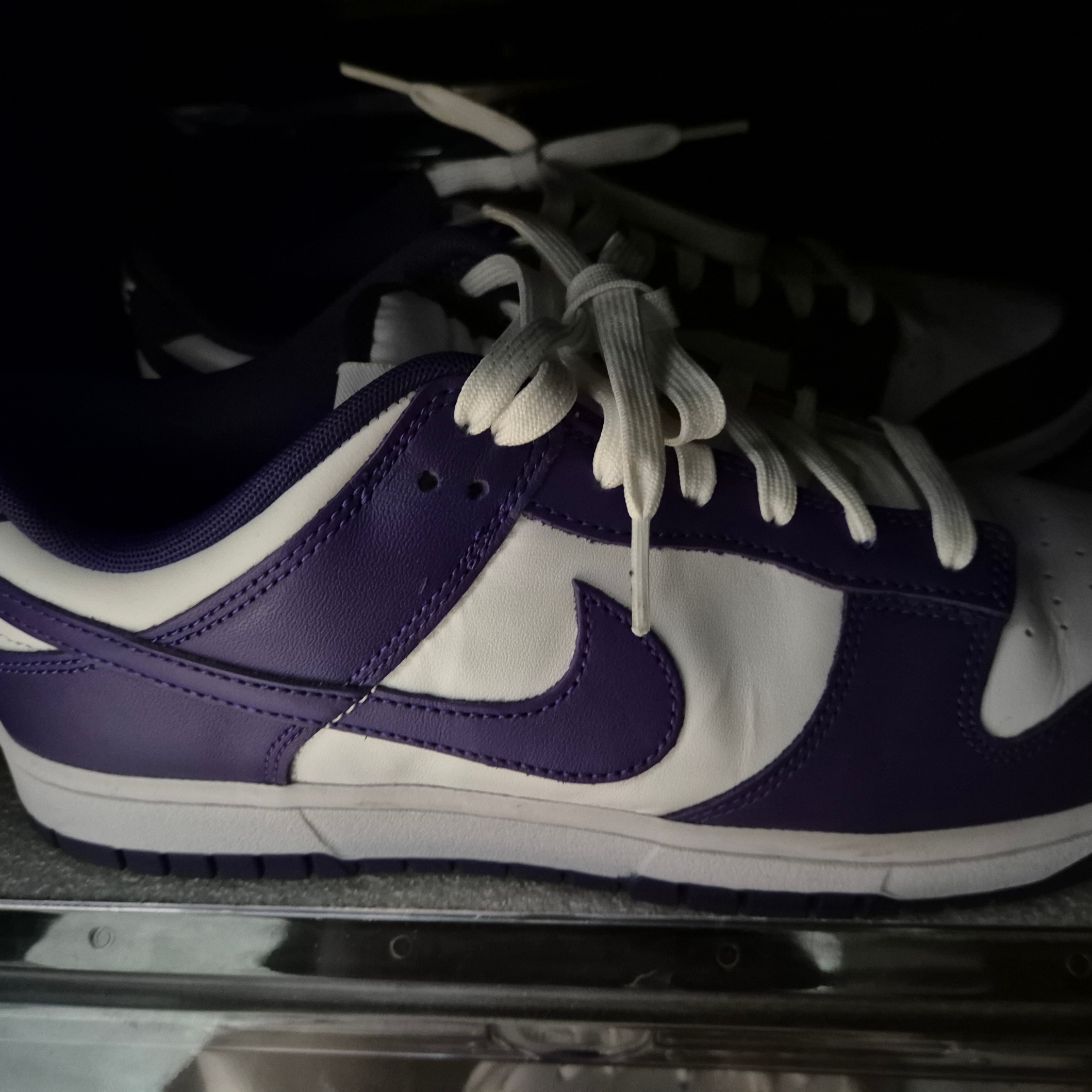 Nike Dunk Low Retro Championship Court Purple 착용 스타일