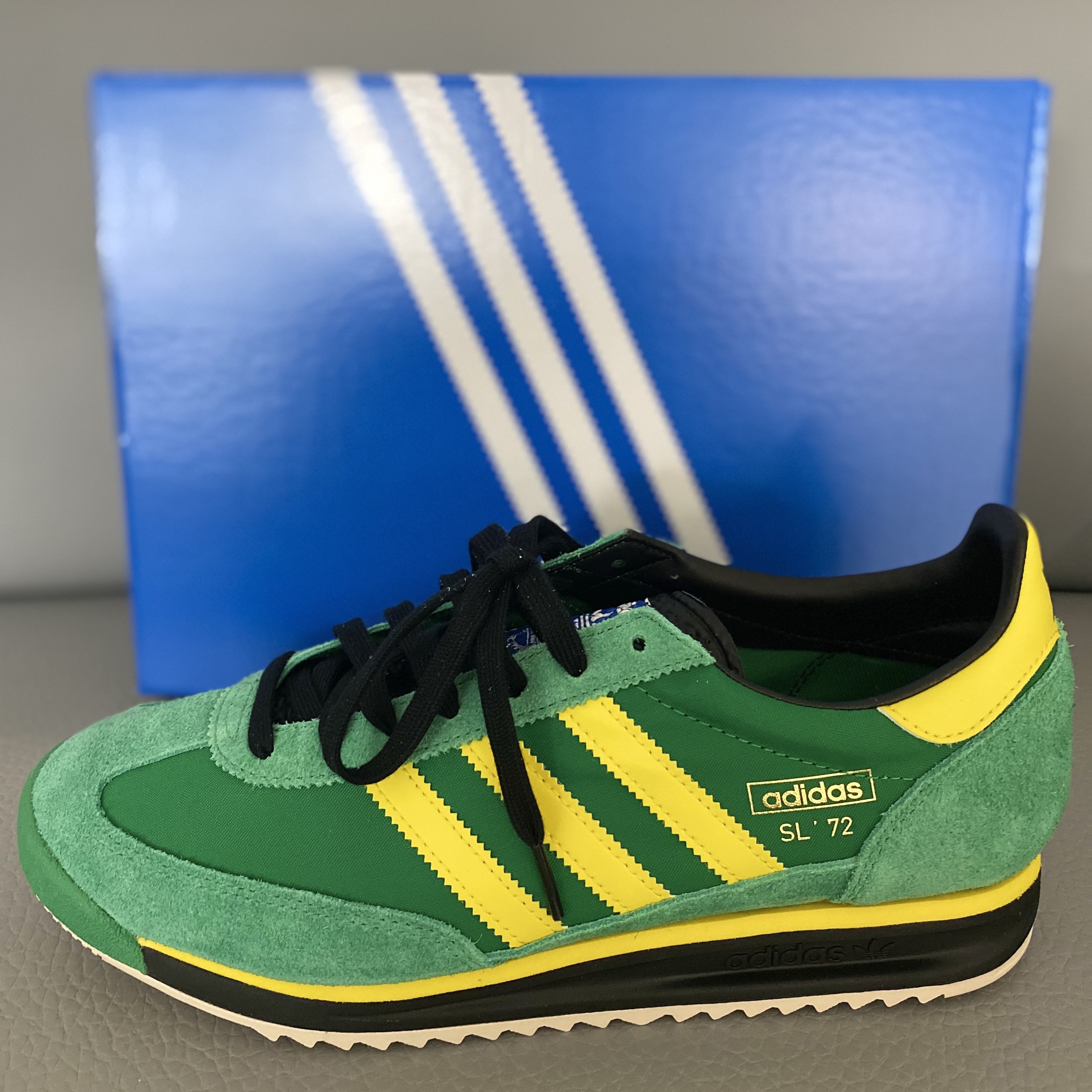 Adidas SL 72 RS Green Yellow 착용 스타일