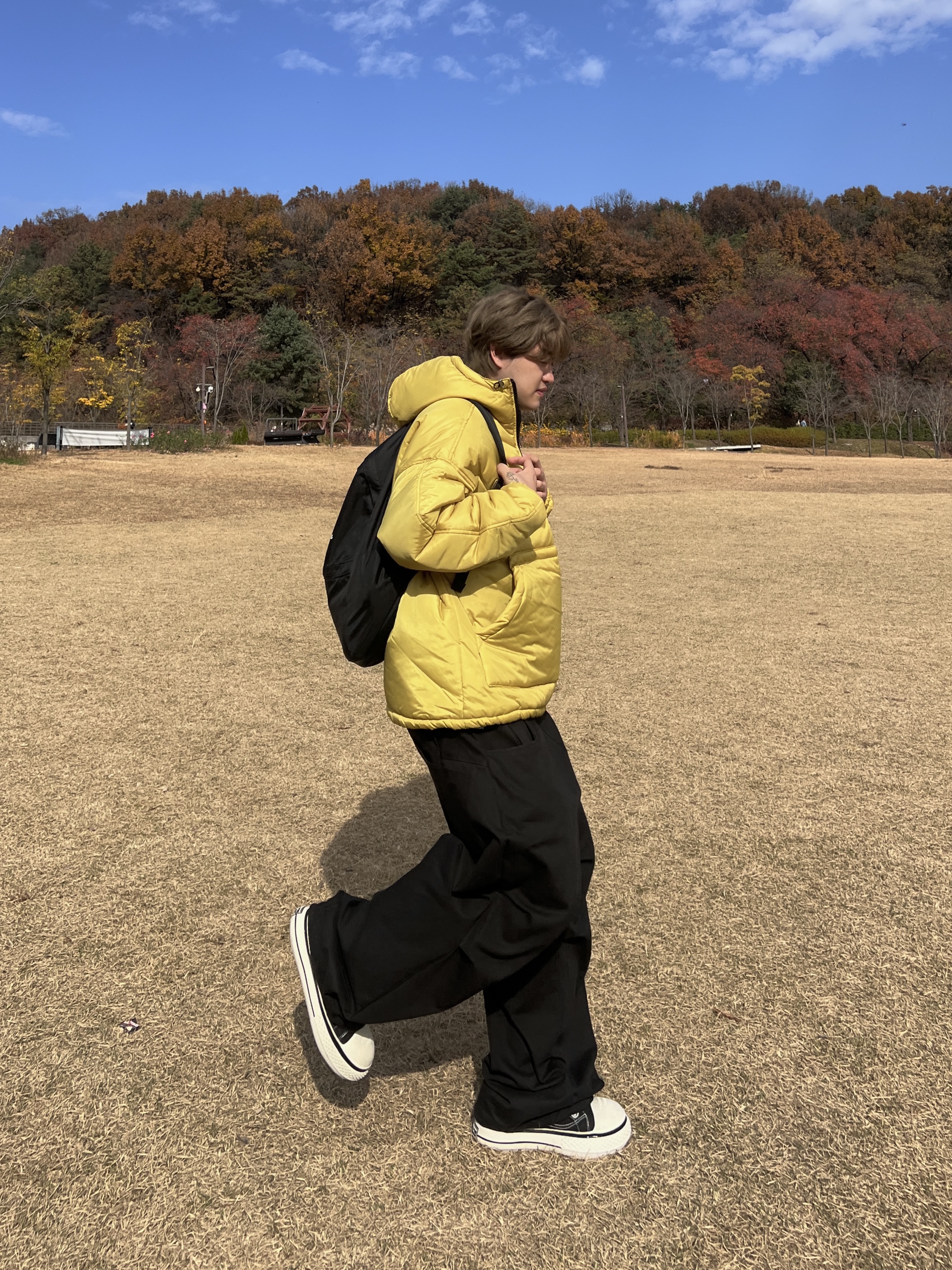 CDG Backpack Black 착용 스타일 - 5
