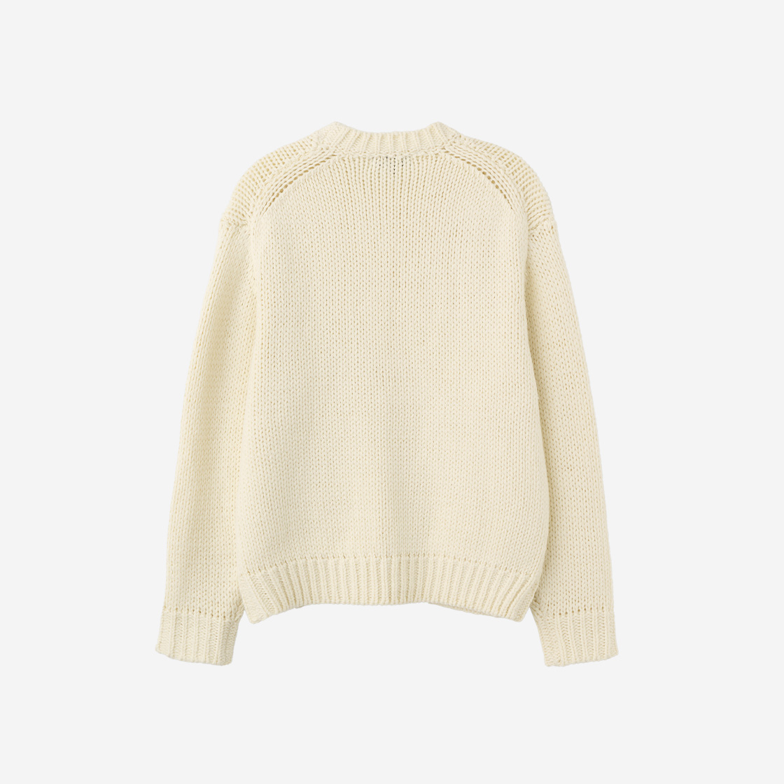 제너럴아이디어 유니섹스 핸드메이드 니트 풀오버 아이보리(General Idea Unisex Handmade Knit Pullover Ivory) - 2