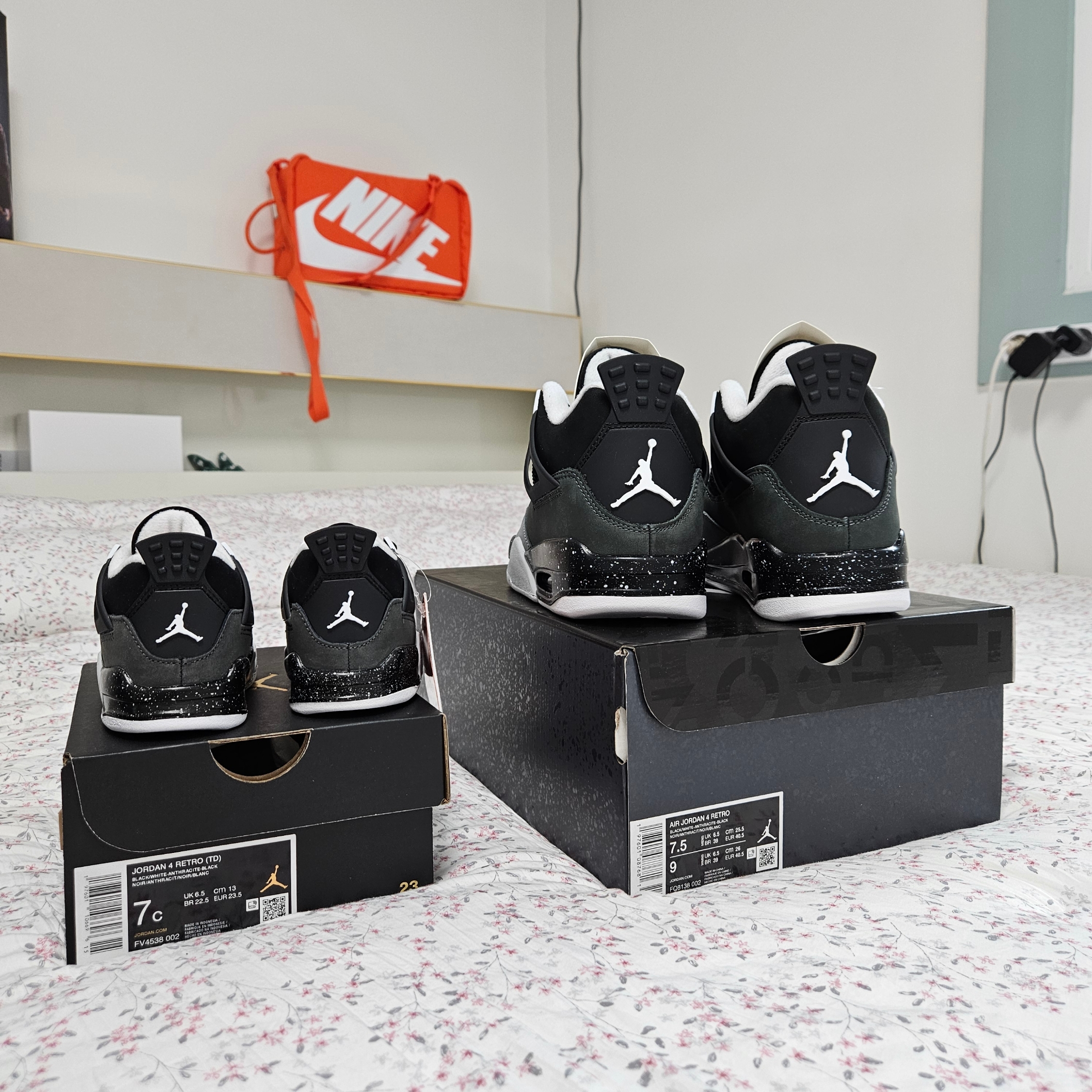 Jordan 4 Retro Fear 2024, (TD) Jordan 4 Retro Fear 2024 착용 스타일 - 2