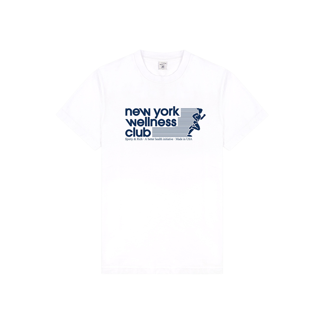 스포티 앤 리치 USA 웰니스 클럽 티셔츠 화이트 - 24FW(Sporty & Rich USA Wellness Club T-Shirt White - 24FW)
