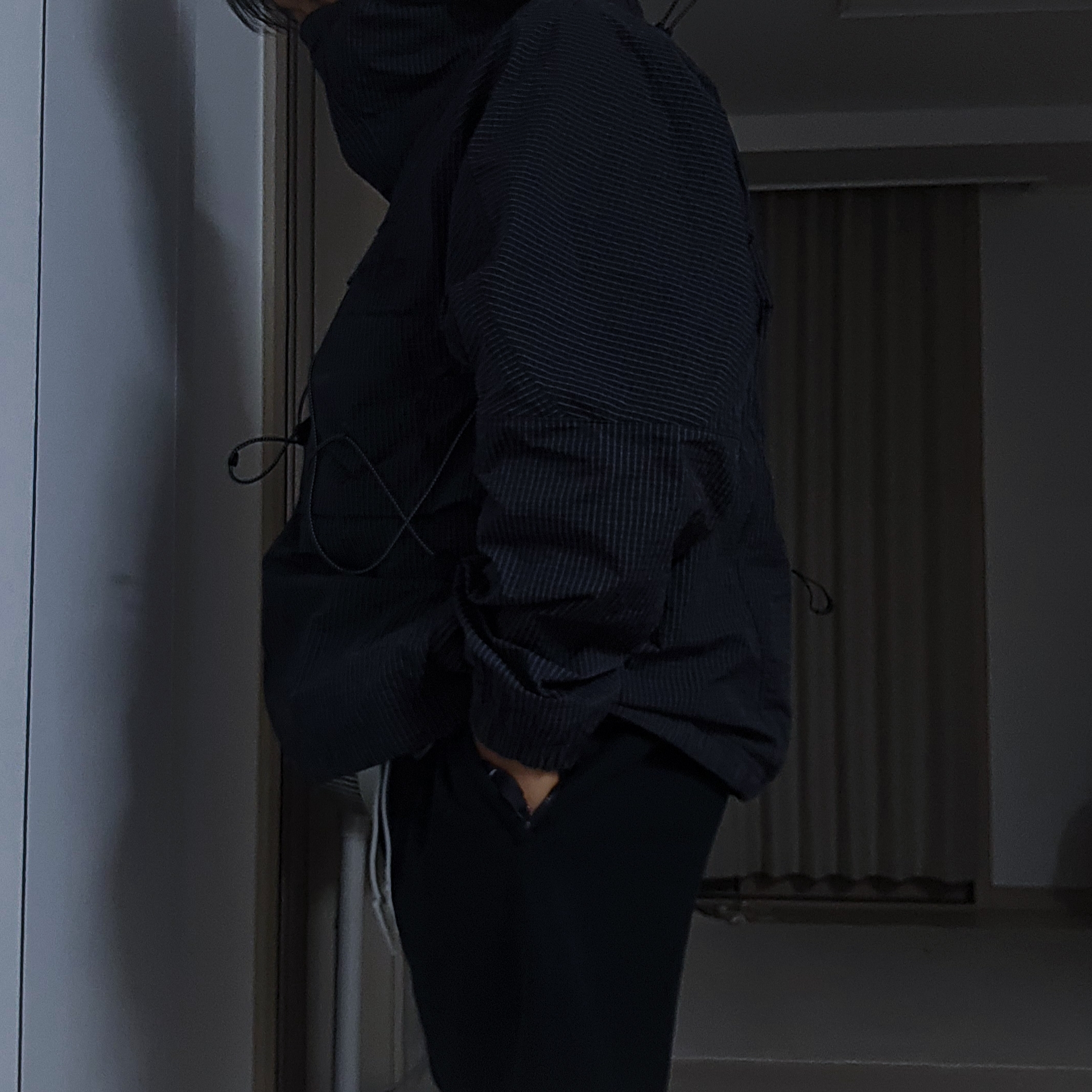 Nike x Off-White Parachute Anorak Black - Asia 착용 스타일