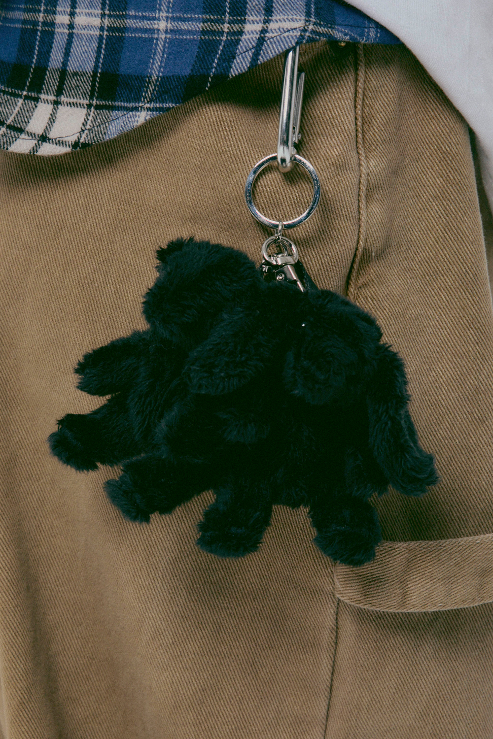 언스테디마켓 테디버니백팩 키링 블랙 | Unsteady Market | KREAM