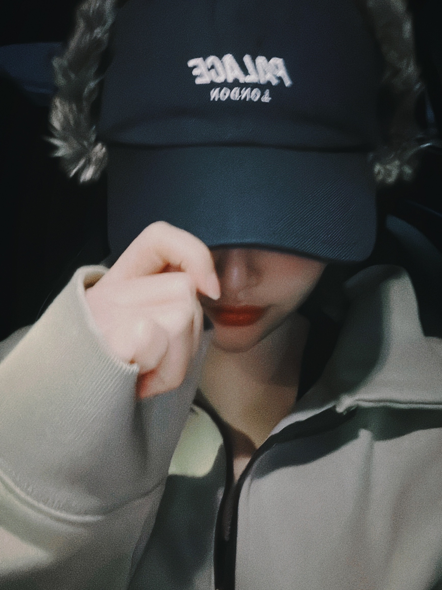Palace Cordura Dog Ear 6-Panel Onyx - 24FW, Essentials Half-Zip Pullover Heather Oatmeal/Dark Heather Oatmeal - 20FW 착용 스타일
