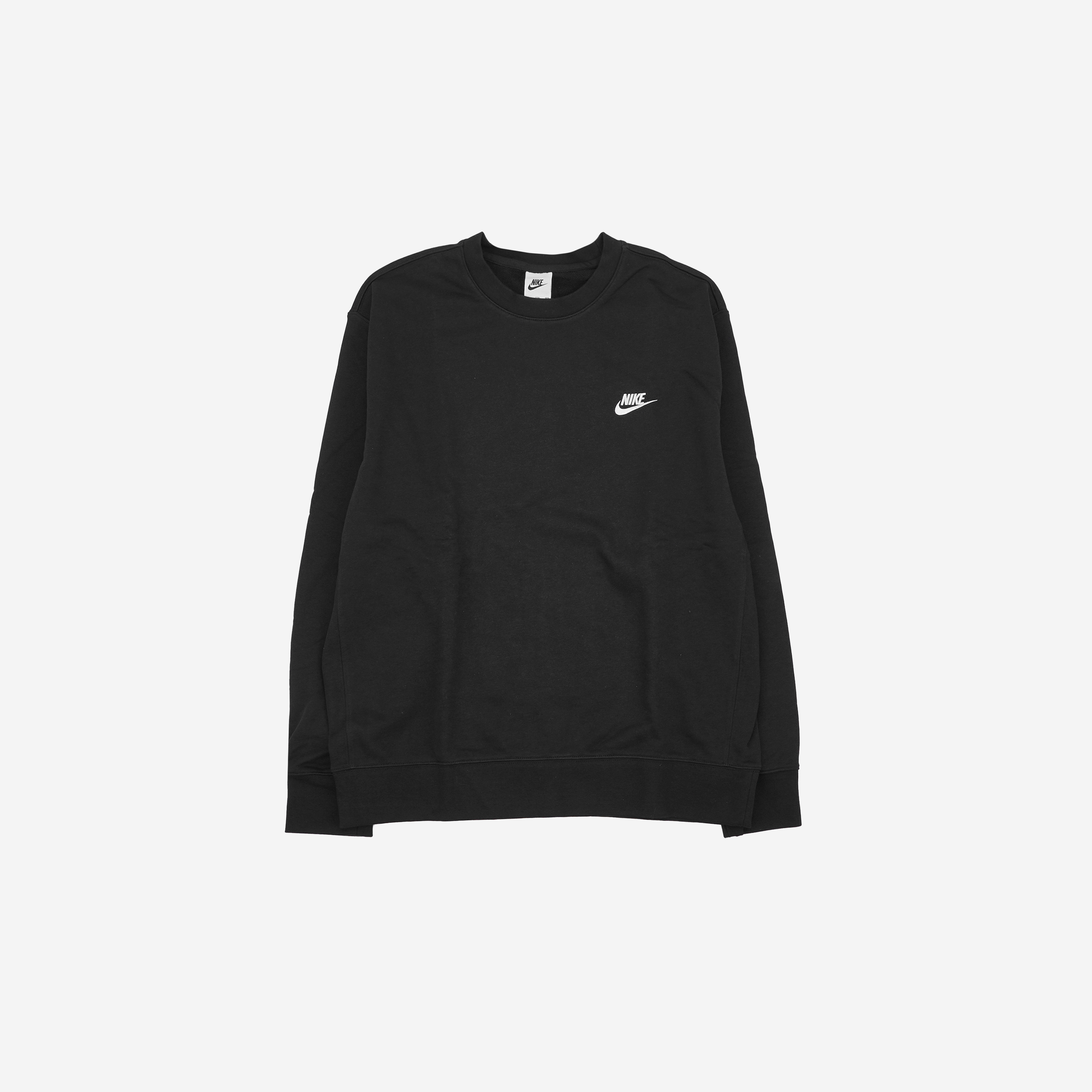 Nike NSW Club French Terry Crew Sweatshirt Black - Asia