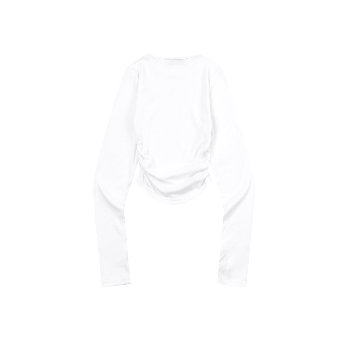 무센트 델리 크롭 셔링 티 화이트(MUCENT Deli Crop Shirrng T White) - 2