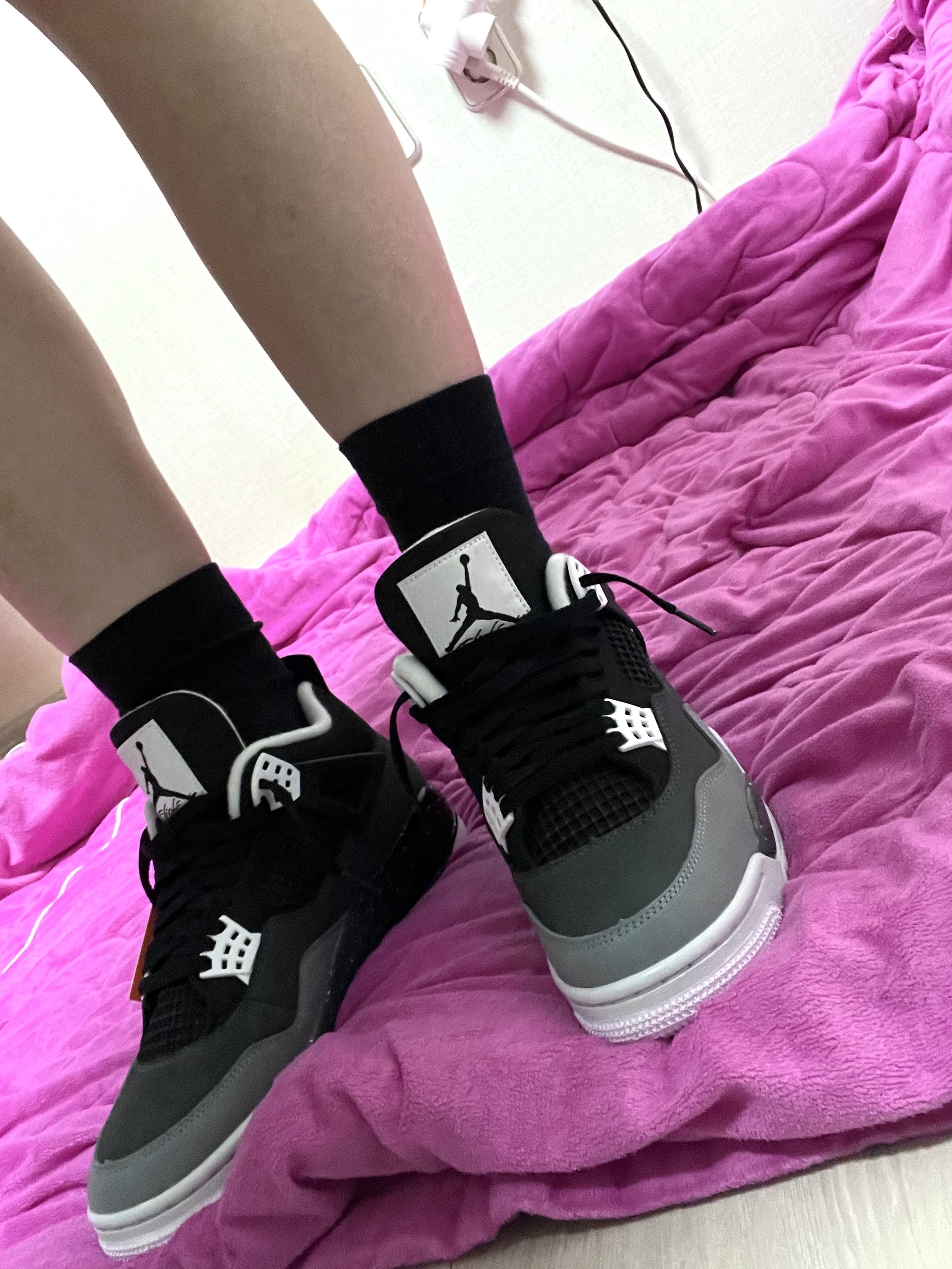 Jordan 4 Retro Fear 2024 착용 스타일