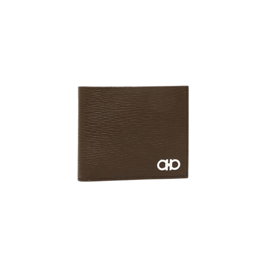 Ferragamo Coin Pocket Gancini Wallet Brown