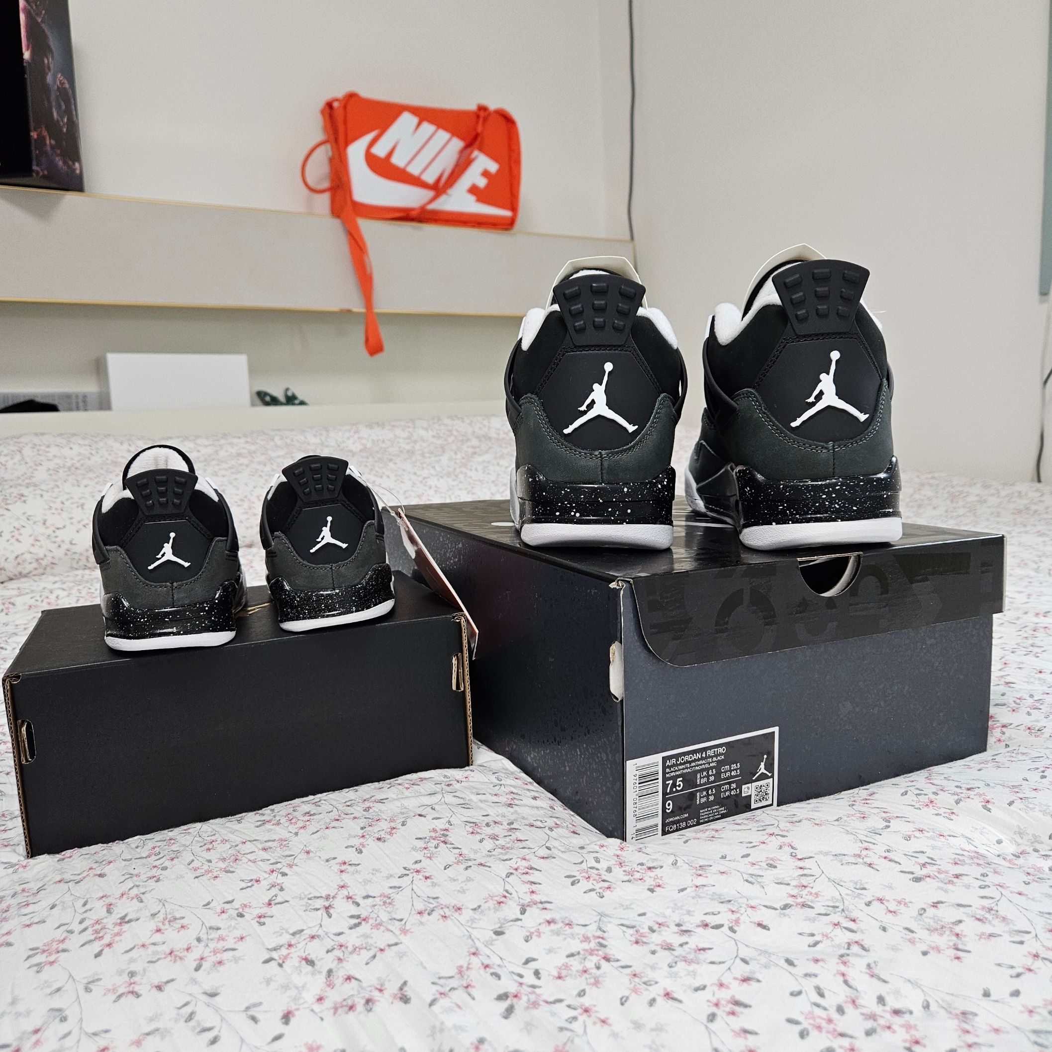 Jordan 4 Retro Fear 2024, (TD) Jordan 4 Retro Fear 2024 착용 스타일 - 3