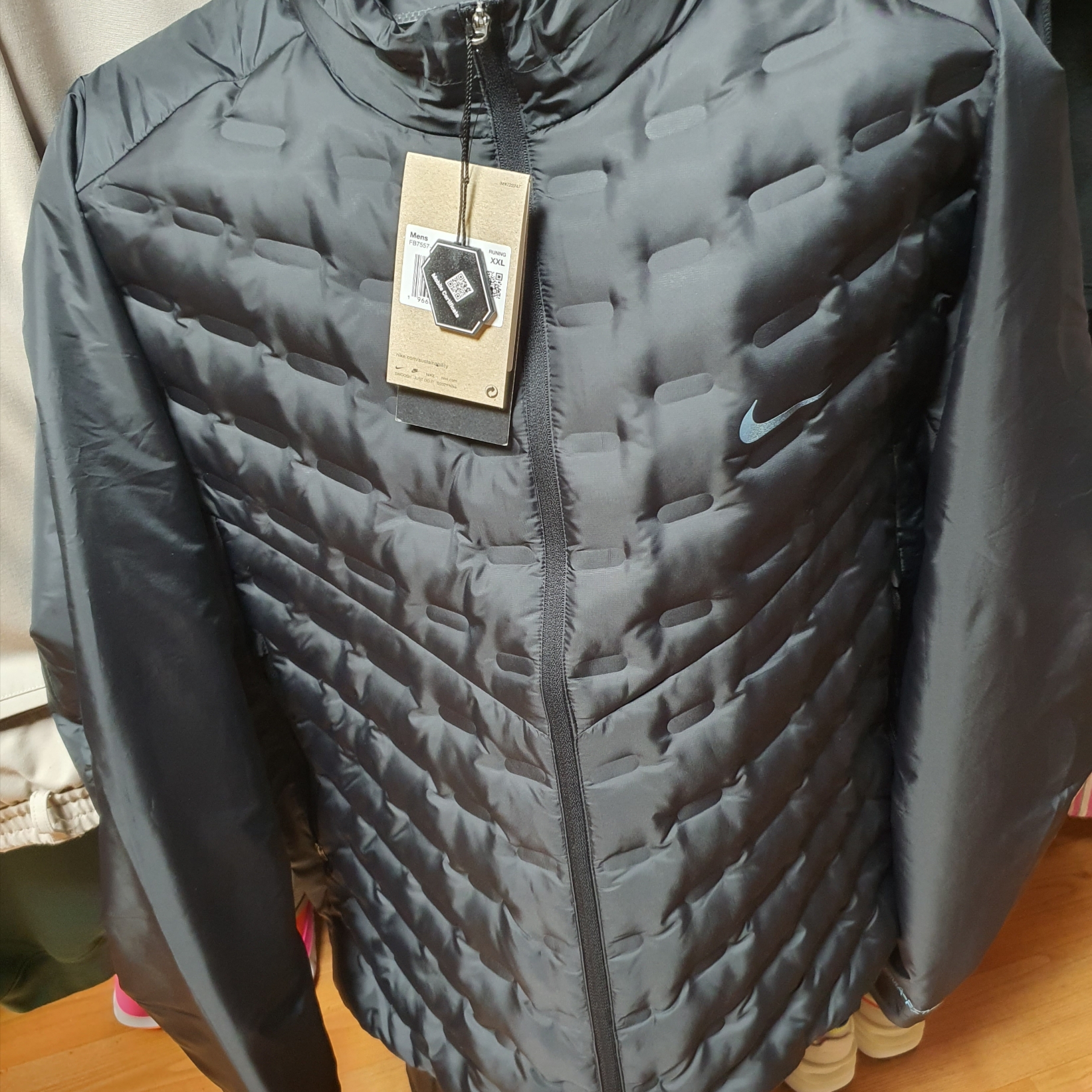 Nike Therma-Fit ADV Aeroloft Repel Down Running Jacket Black - Asia 착용 스타일