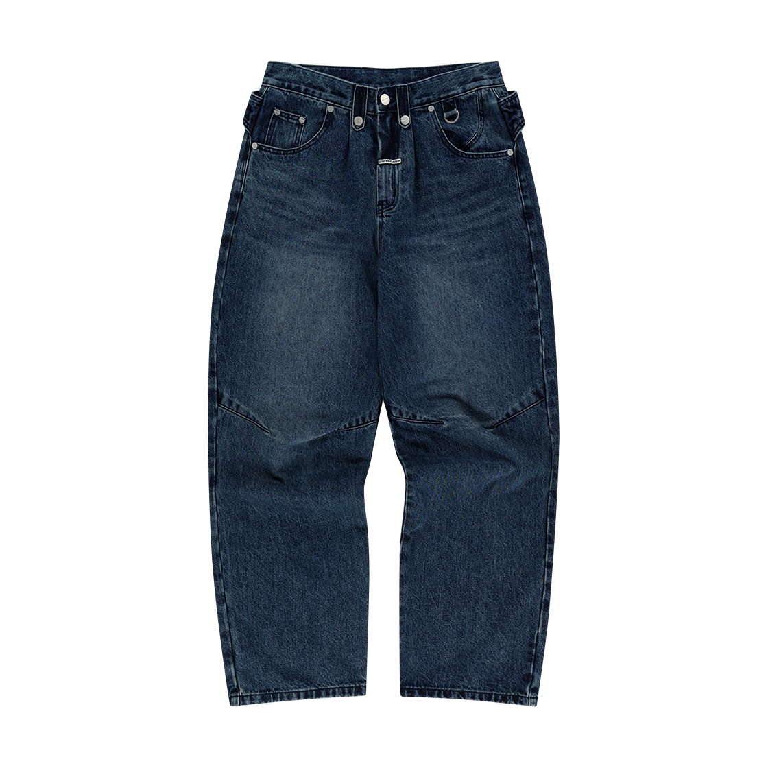 VH2EFUD113ABL Thevinylhouse Curved Denim Pants Blue - 대표 이미지 #1
