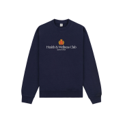Sporty & Rich H&W Crest Crewneck Navy - 24FW