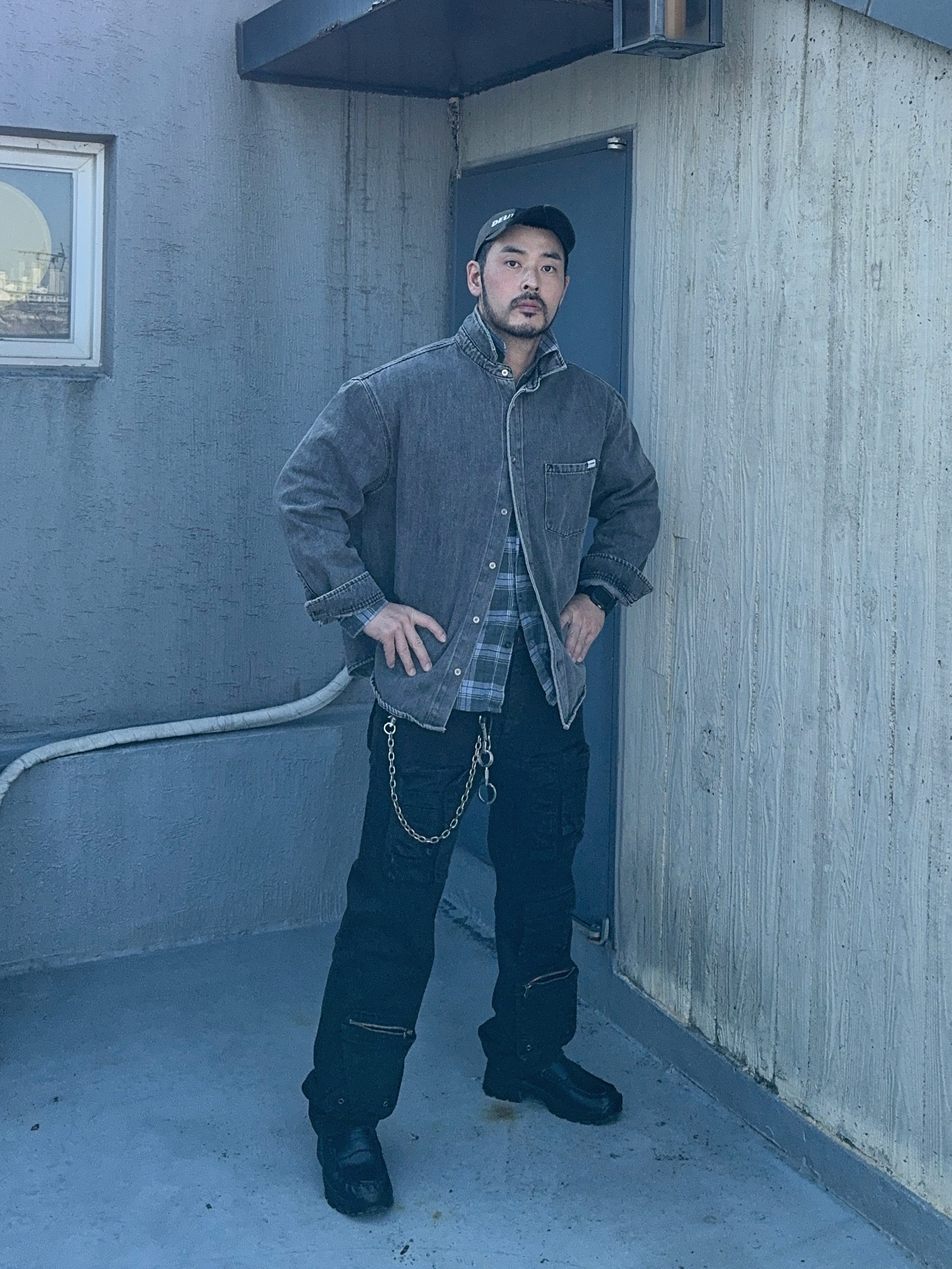 Undermycar Alghul Vintage Tactic Cargo Pants After Dark - 23SS 착용 스타일 - 2