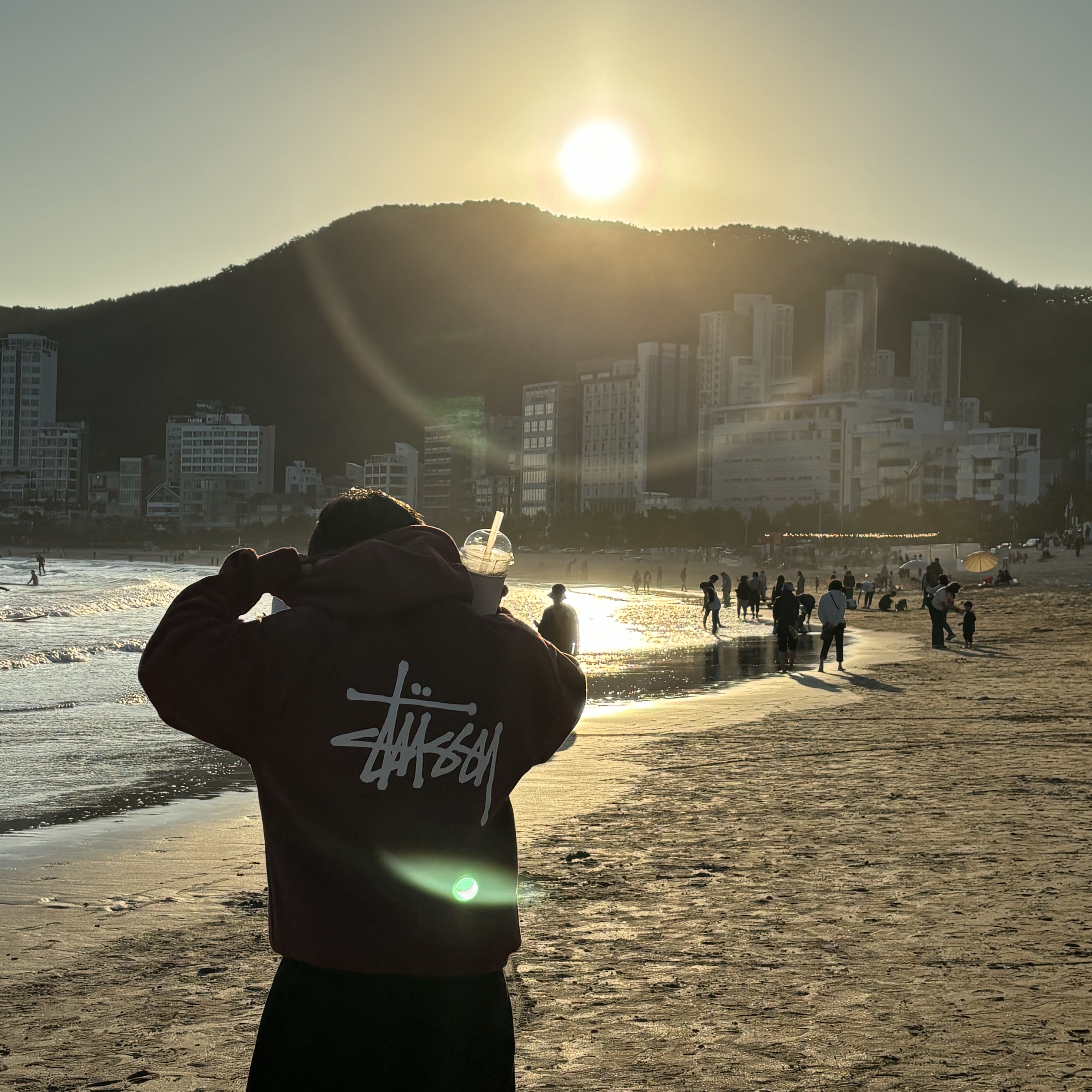 Stussy Basic Stussy Hoodie Oxblood 2024 착용 스타일 - 3
