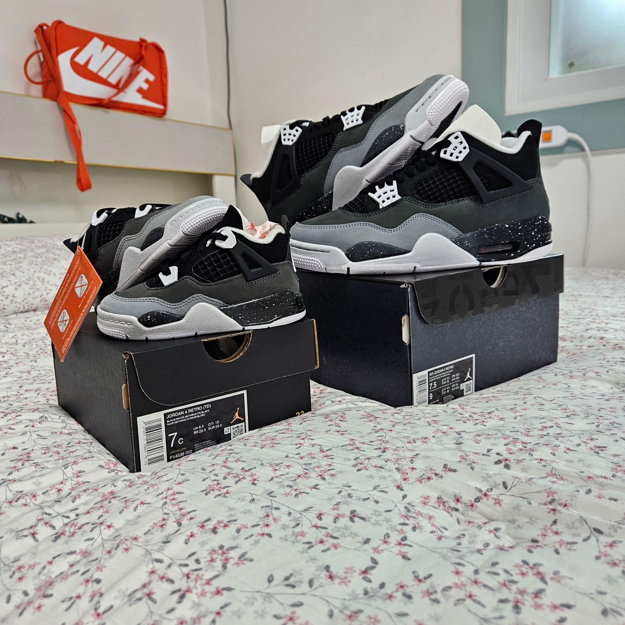 Jordan 4 Retro Fear 2024, (TD) Jordan 4 Retro Fear 2024 착용 스타일 - 1