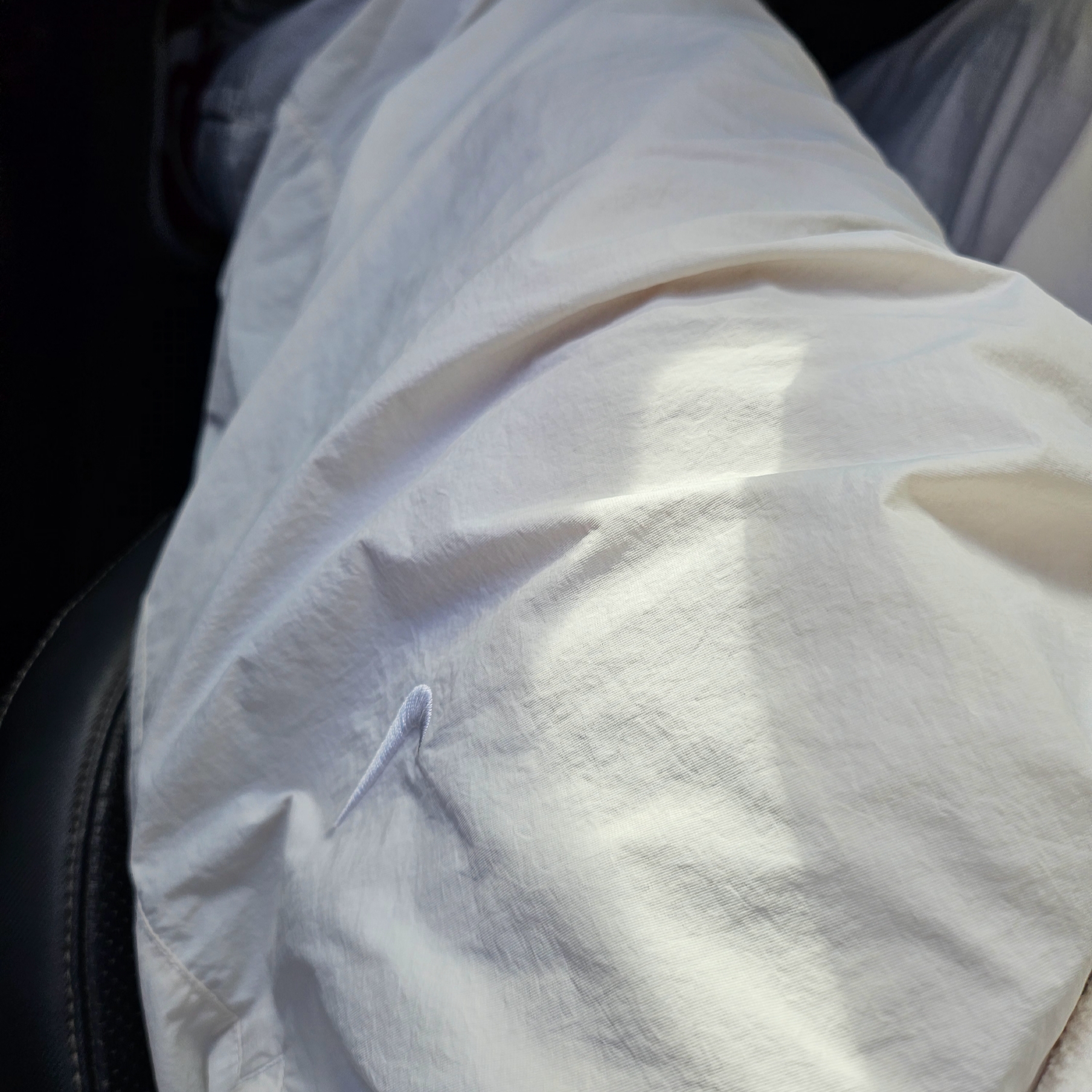 Nike NRG Solo Swoosh Woven Track Pants Phantom White - Asia 착용 스타일