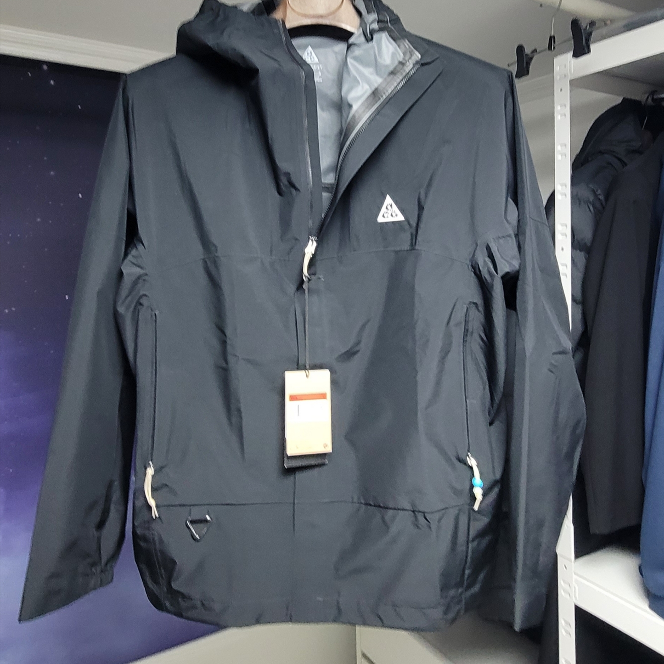 Nike ACG Storm-Fit ADV Cascade Rains Full Zip Jacket Black - Asia 착용 스타일