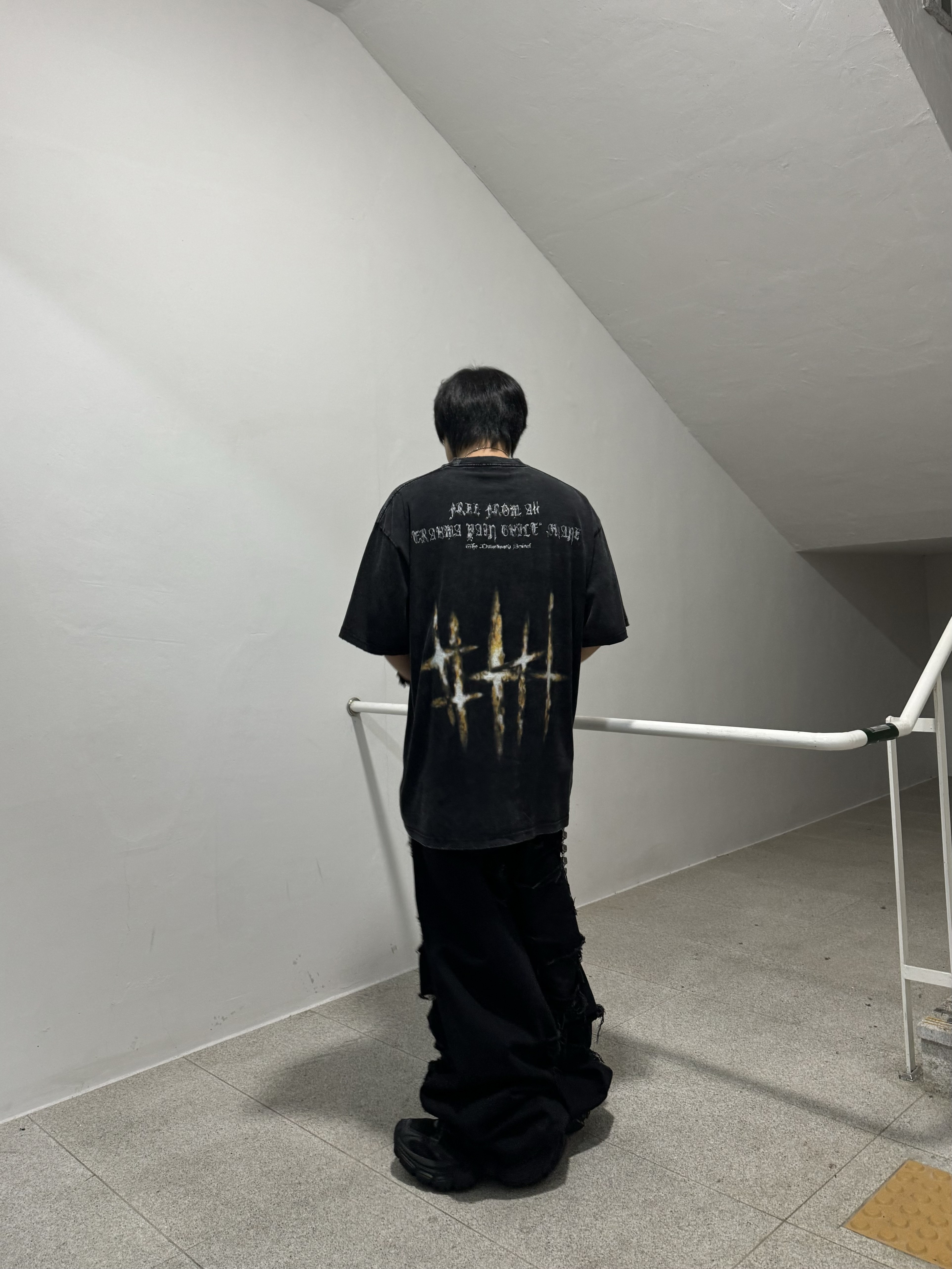 Balenciaga 10XL Sneakers Black 착용 스타일 - 5