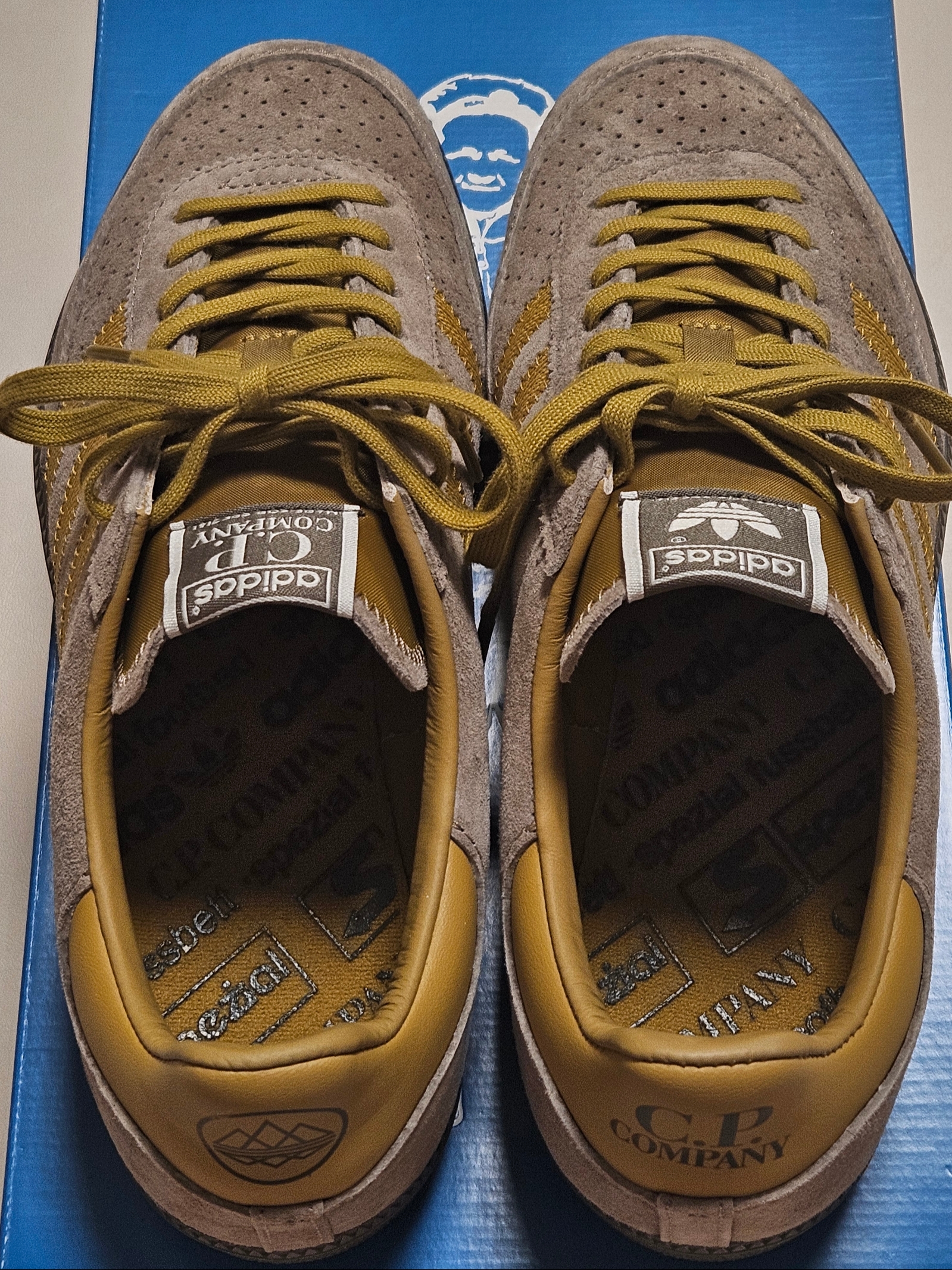 Adidas x C.P. Company Wimberly Spezial Tech Khaki Preloved Bronze 착용 스타일 - 2