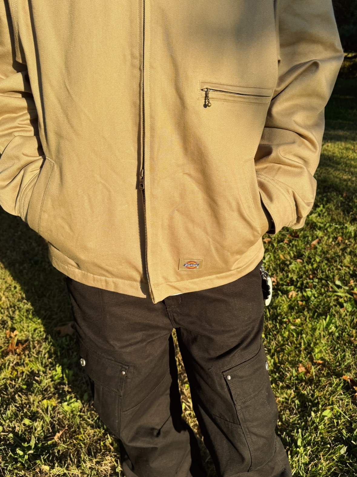 Vacant Archive Unisex Nova Carpenter Pants Black, Vacant Archive Unisex Wayen Military Cargo Pants Black 착용 스타일 - 4