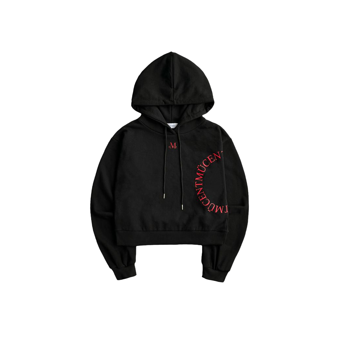무센트 사이드 원형 로고 후드 티 블랙(MUCENT Side Arc Logo Hood T Black) - 3