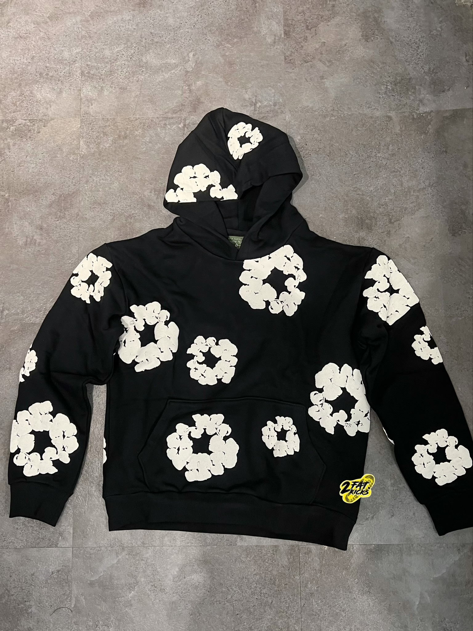 Denim Tears The Cotton Wreath Sweatshirt Black 착용 스타일 - 4