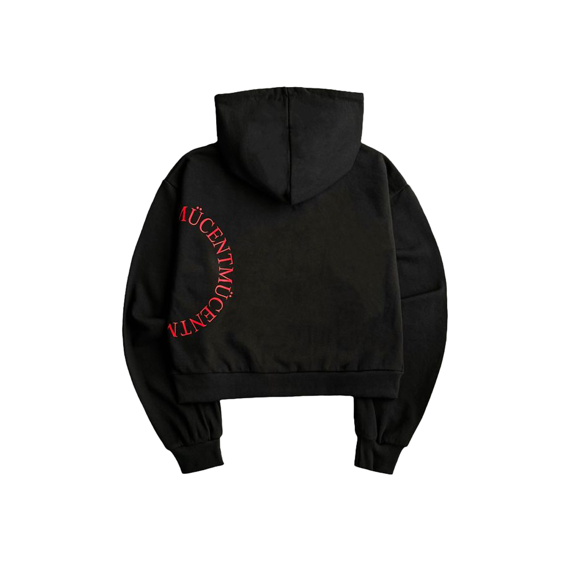 무센트 사이드 원형 로고 후드 티 블랙(MUCENT Side Arc Logo Hood T Black) - 4