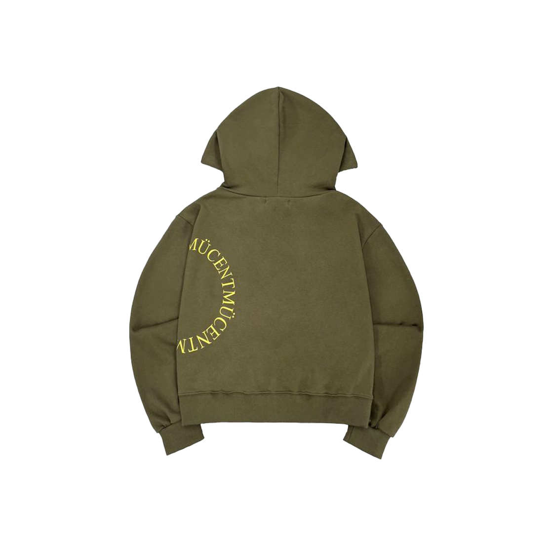 무센트 사이드 원형 로고 후드 티 카키(MUCENT Side Arc Logo Hood T Khaki) - 2