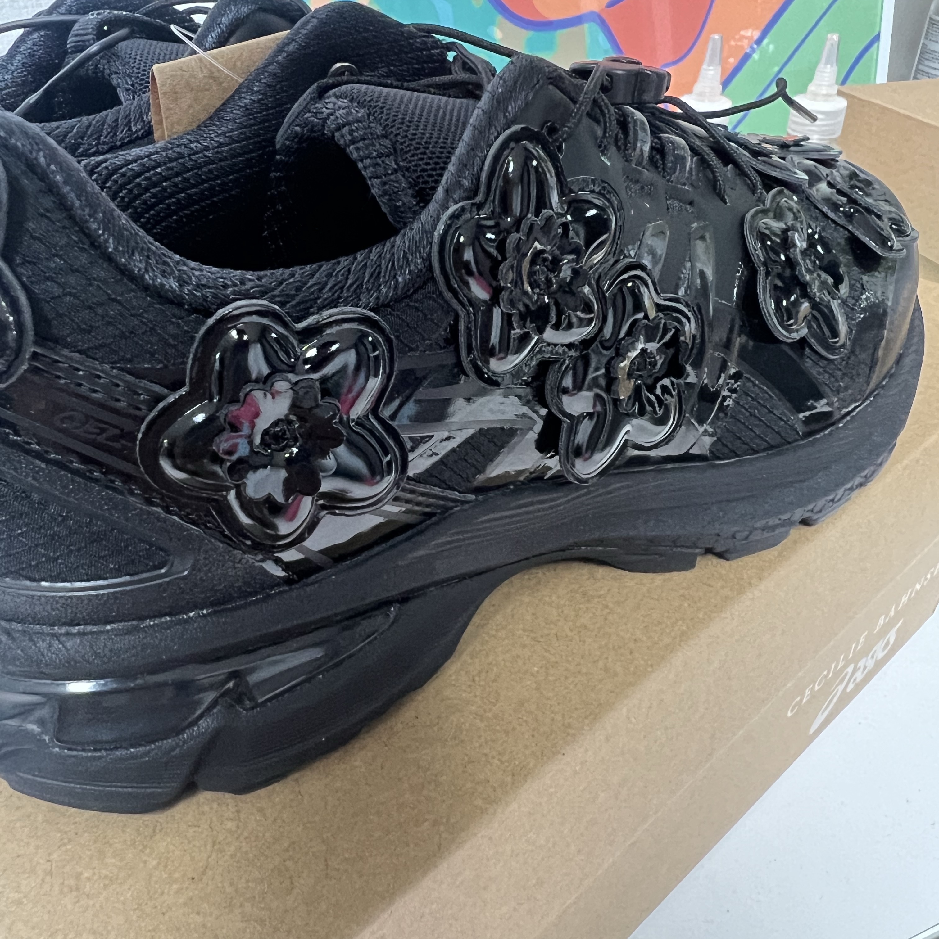 Asics x Cecilie Bahnsen Gel-Terrain Black 착용 스타일 - 2