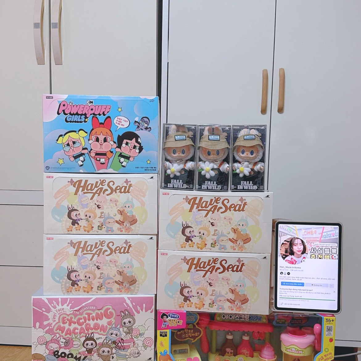 Pop Mart Crybaby x Powerpuff Girls Series Keyring Sealed Case (6 Blind Boxes) 착용 스타일