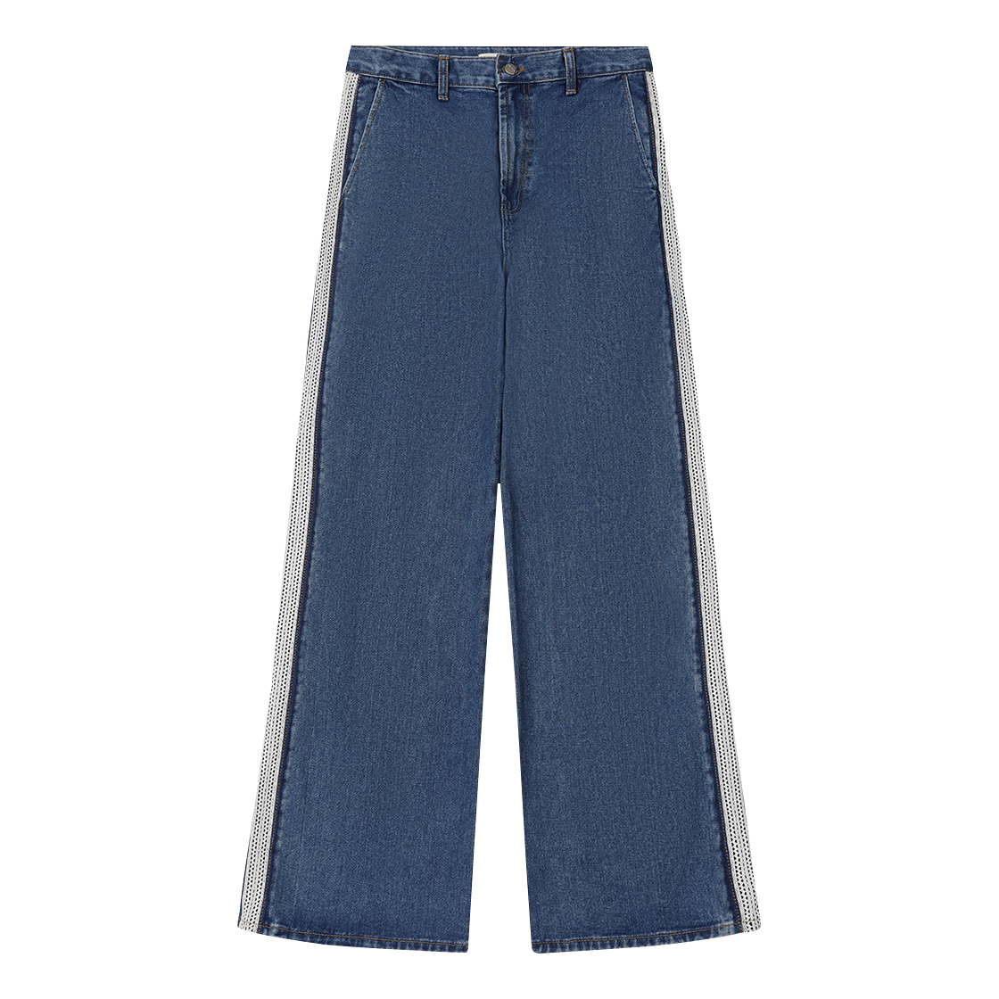 F243DE01 Lace Track Denim