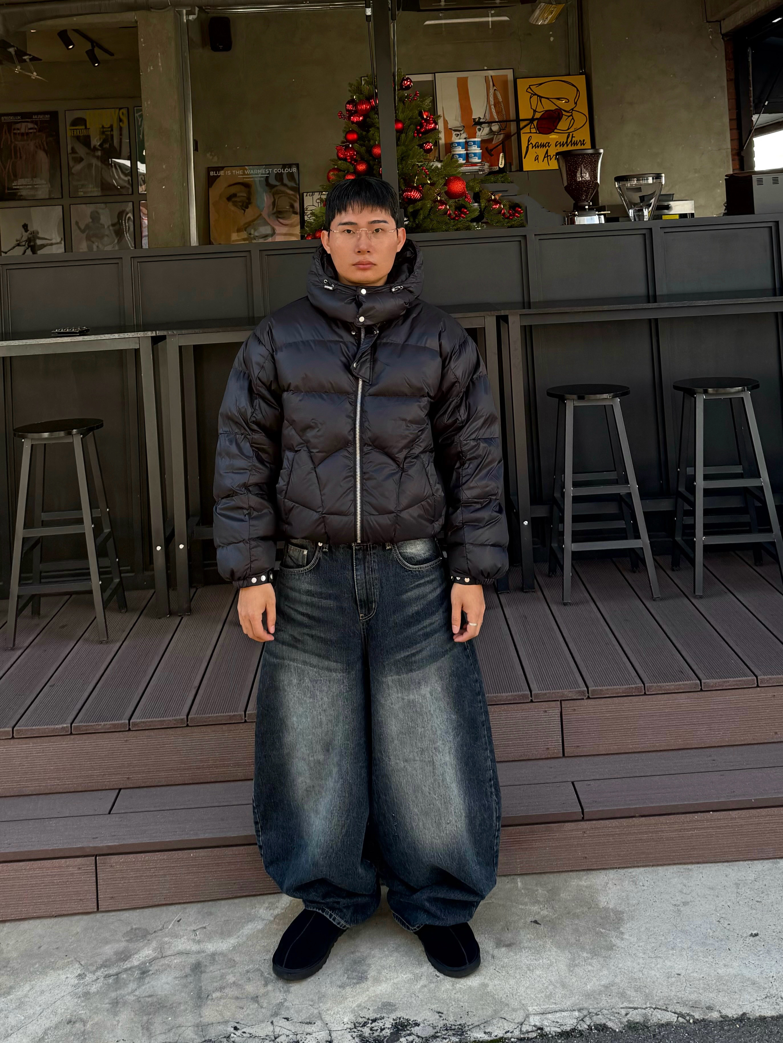 UGG Tasman Black 착용 스타일 - 1