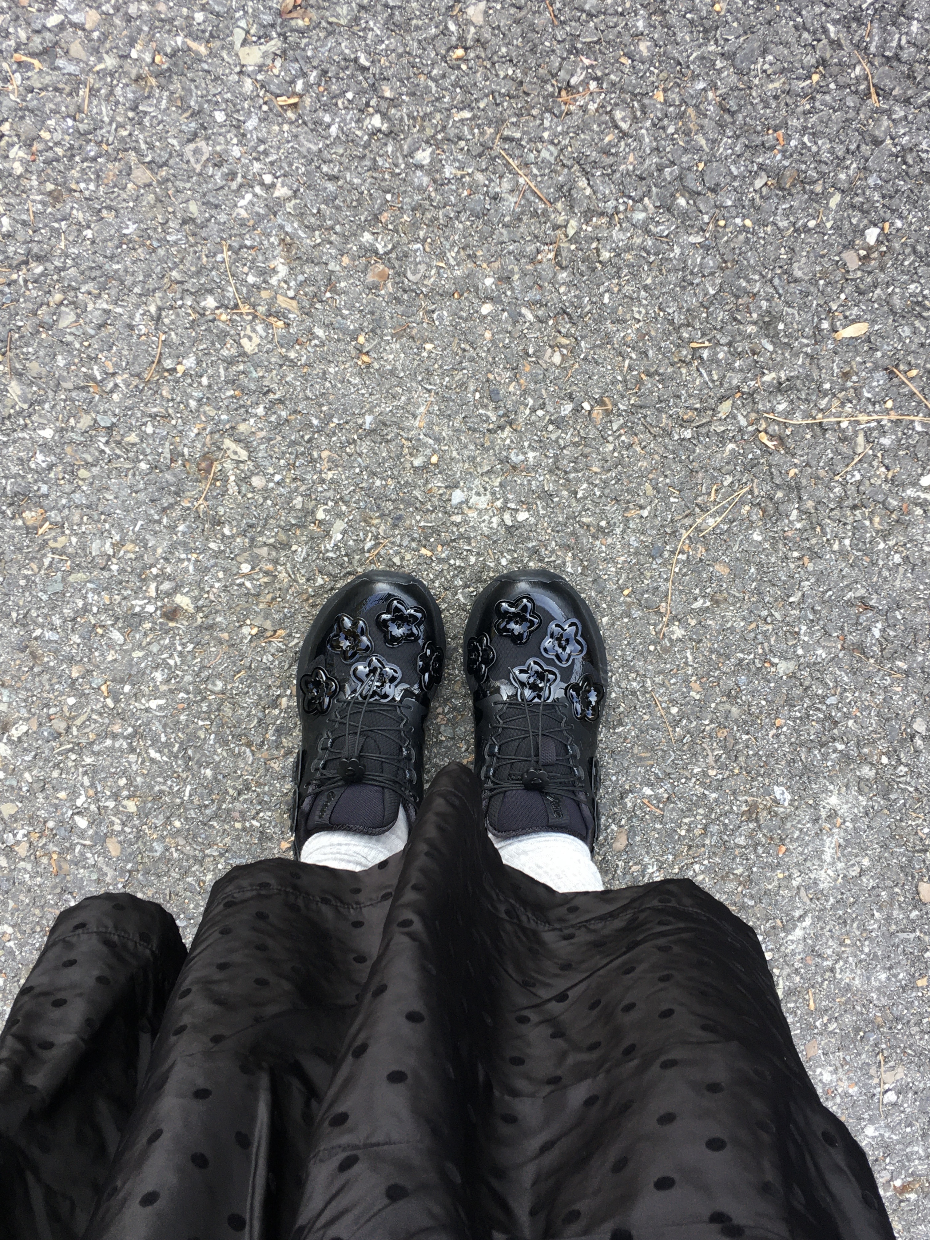 Asics x Cecilie Bahnsen Gel-Terrain Black, Safarispot Ultimate Dot Mesh Bag Black 착용 스타일 - 4